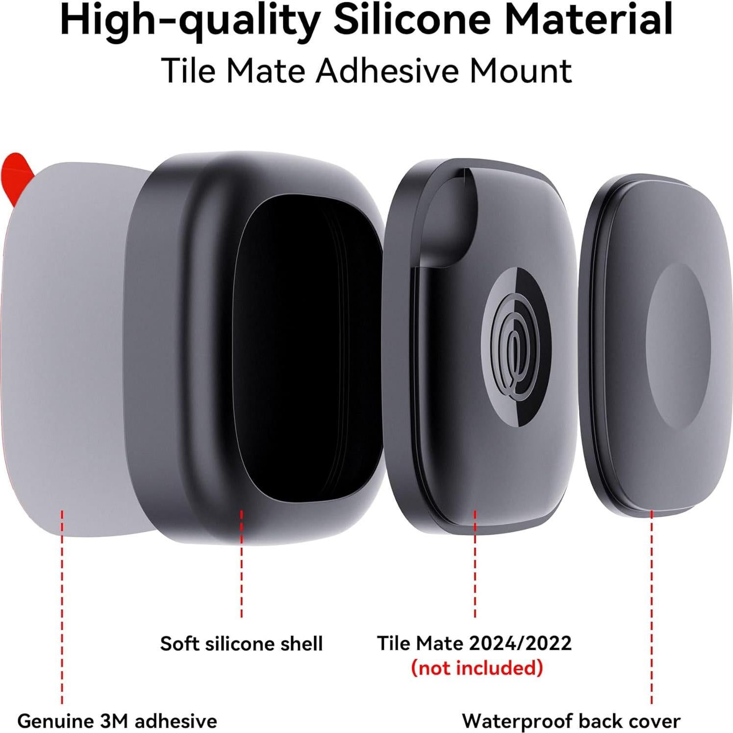 Funda Silicona Impermeable para Tile Mate 2024/2022 - Paquete de 2