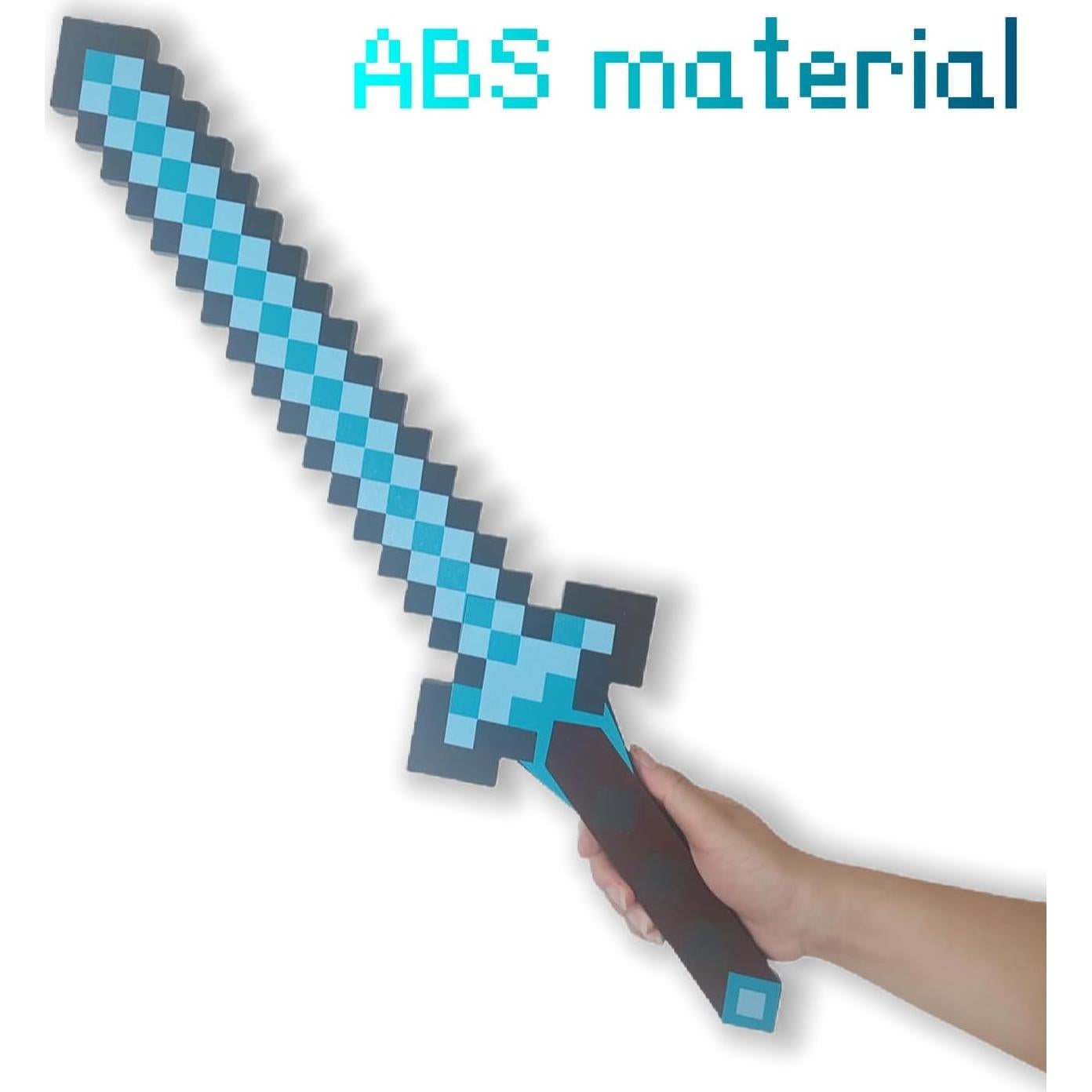 Conjunto de Armas Pixel Miner - Espada Retráctil ABS 60 cm