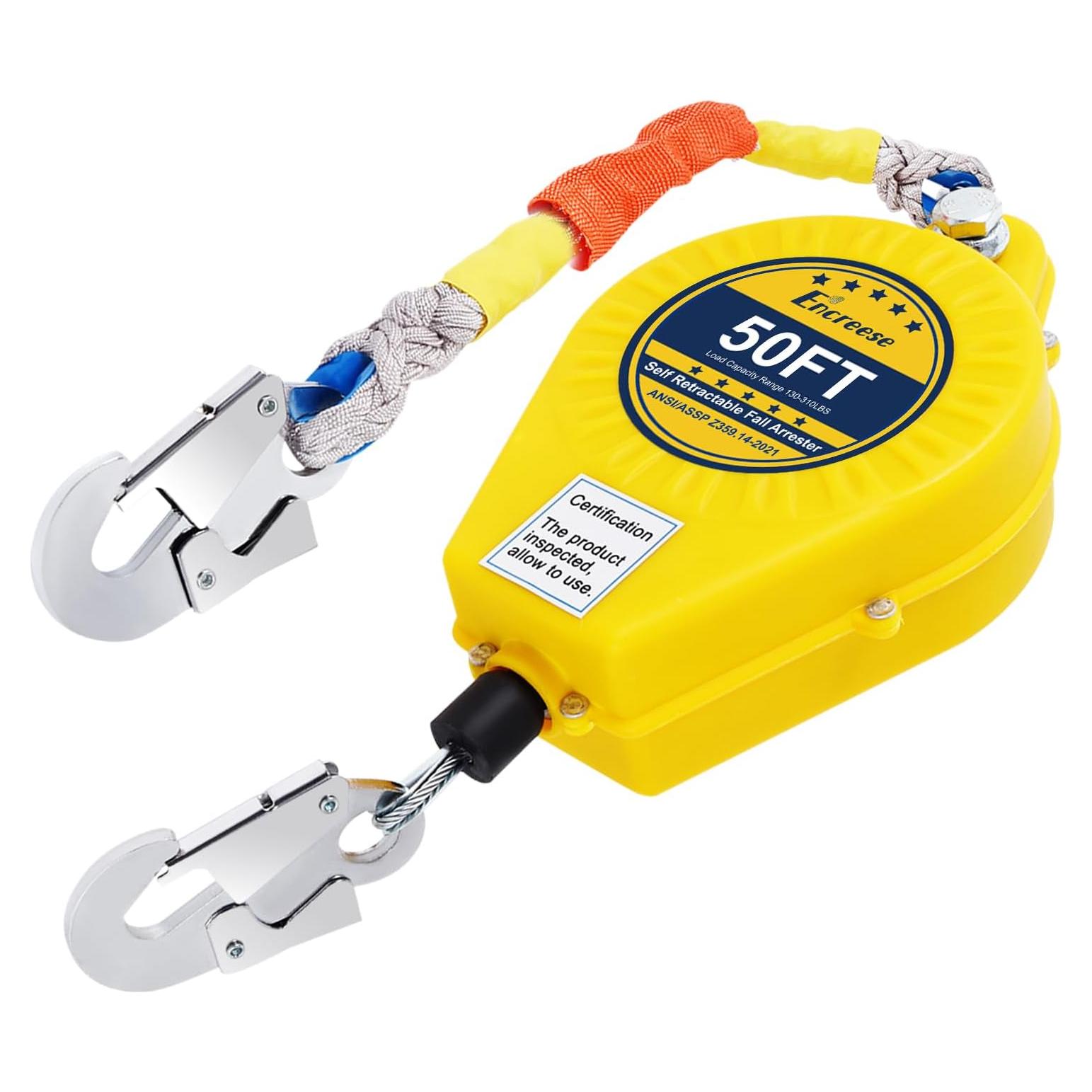 Protector de Caídas Encreese 15,24m Doble Bloqueo Automático
