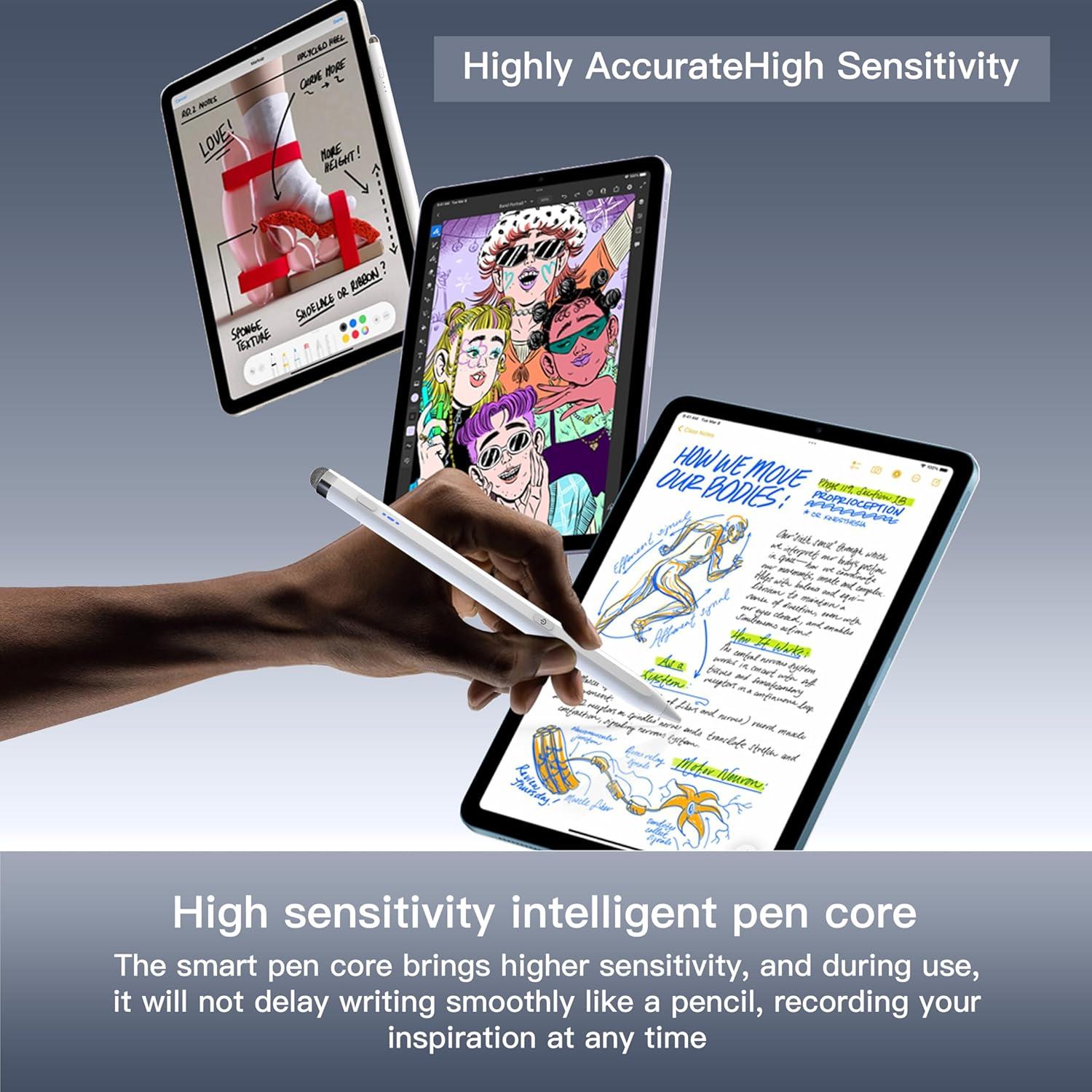 Bolígrafo Doble Punta YAGFK DP02 para iPad y Android - Negro