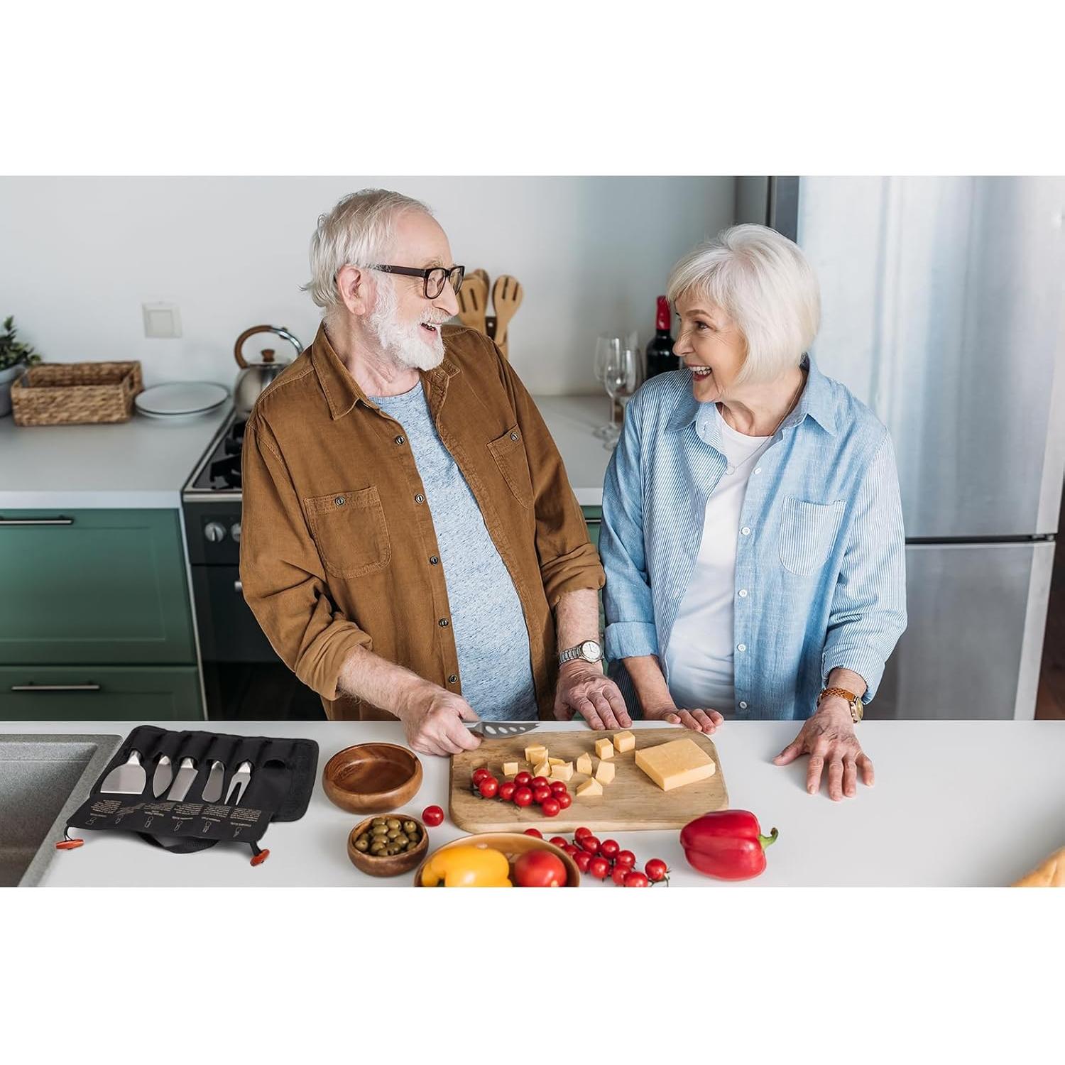 Juego de cuchillos de queso 6 piezas Esie Houzie acero inoxidable