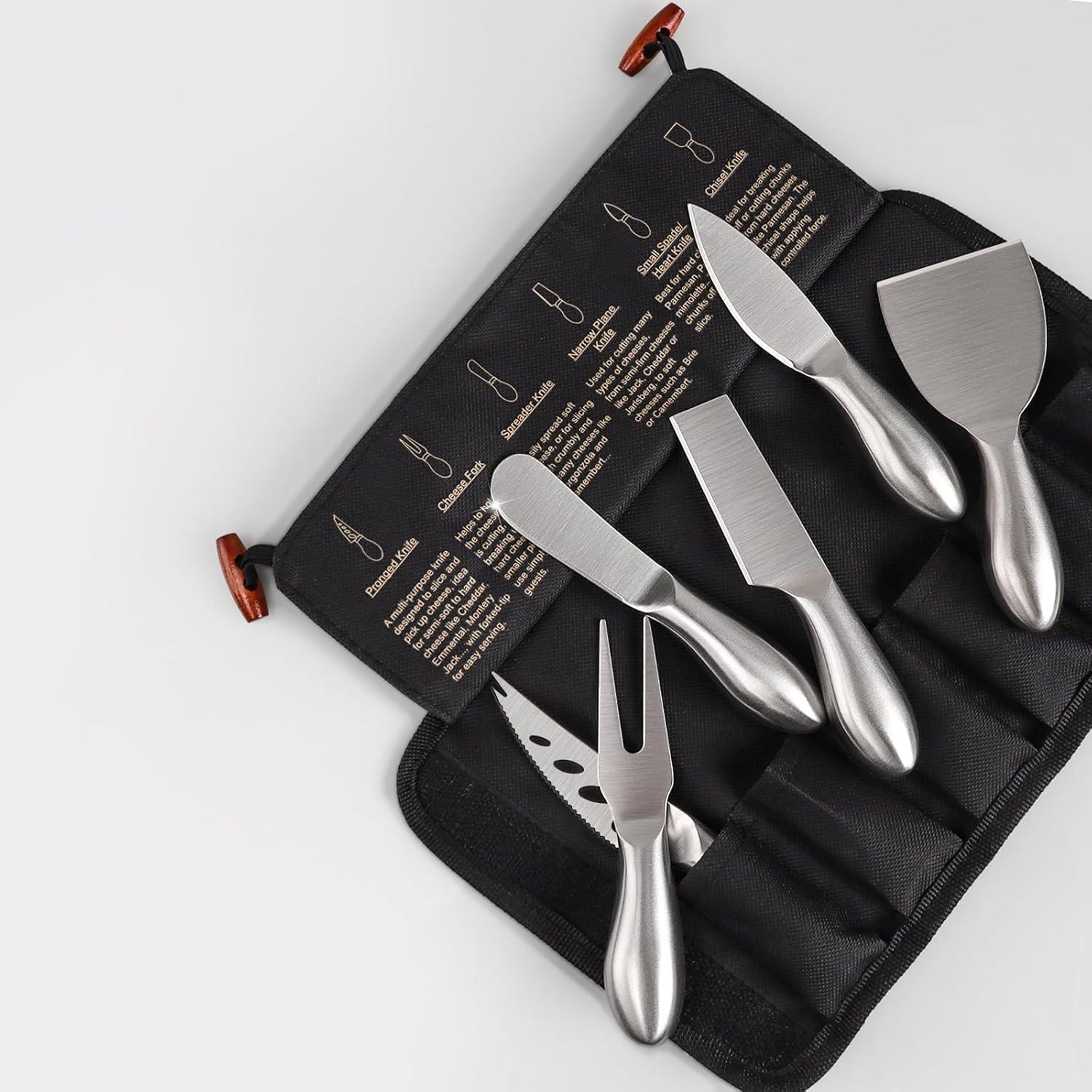 Juego de cuchillos de queso 6 piezas Esie Houzie acero inoxidable