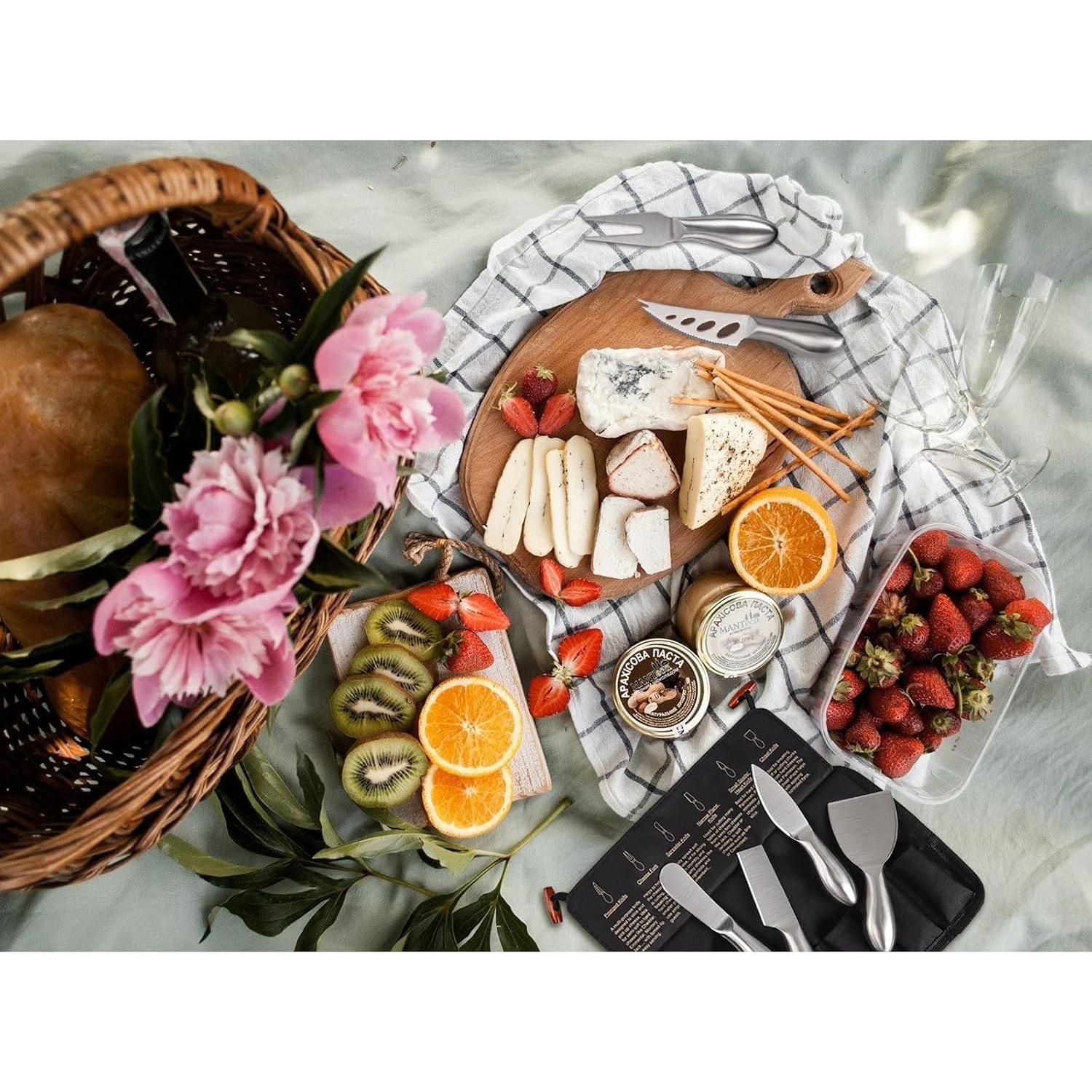 Juego de cuchillos de queso 6 piezas Esie Houzie acero inoxidable