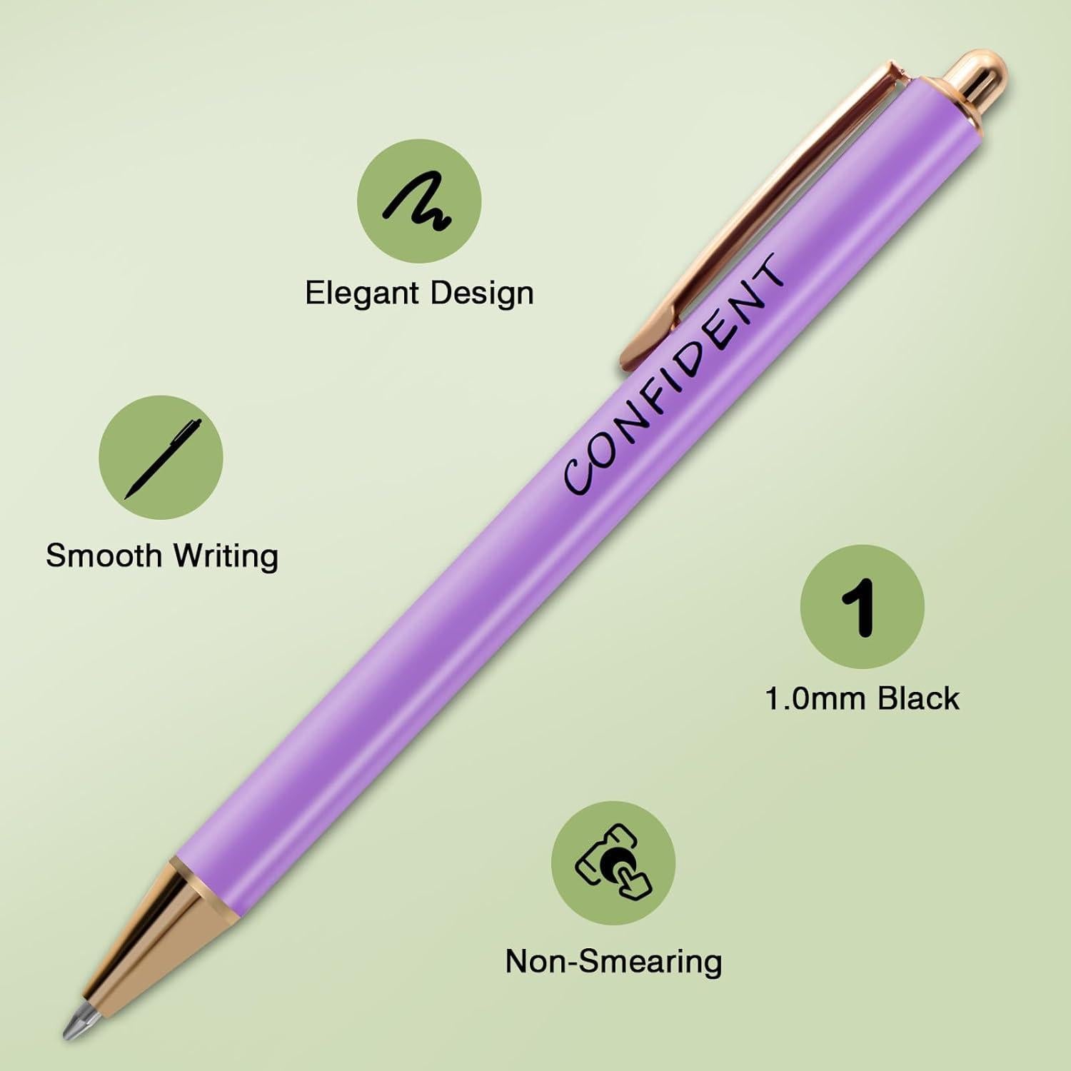 Conjunto de Bolígrafos Elegantes WY WENYUAN - Tinta Negra, 3 Unidades