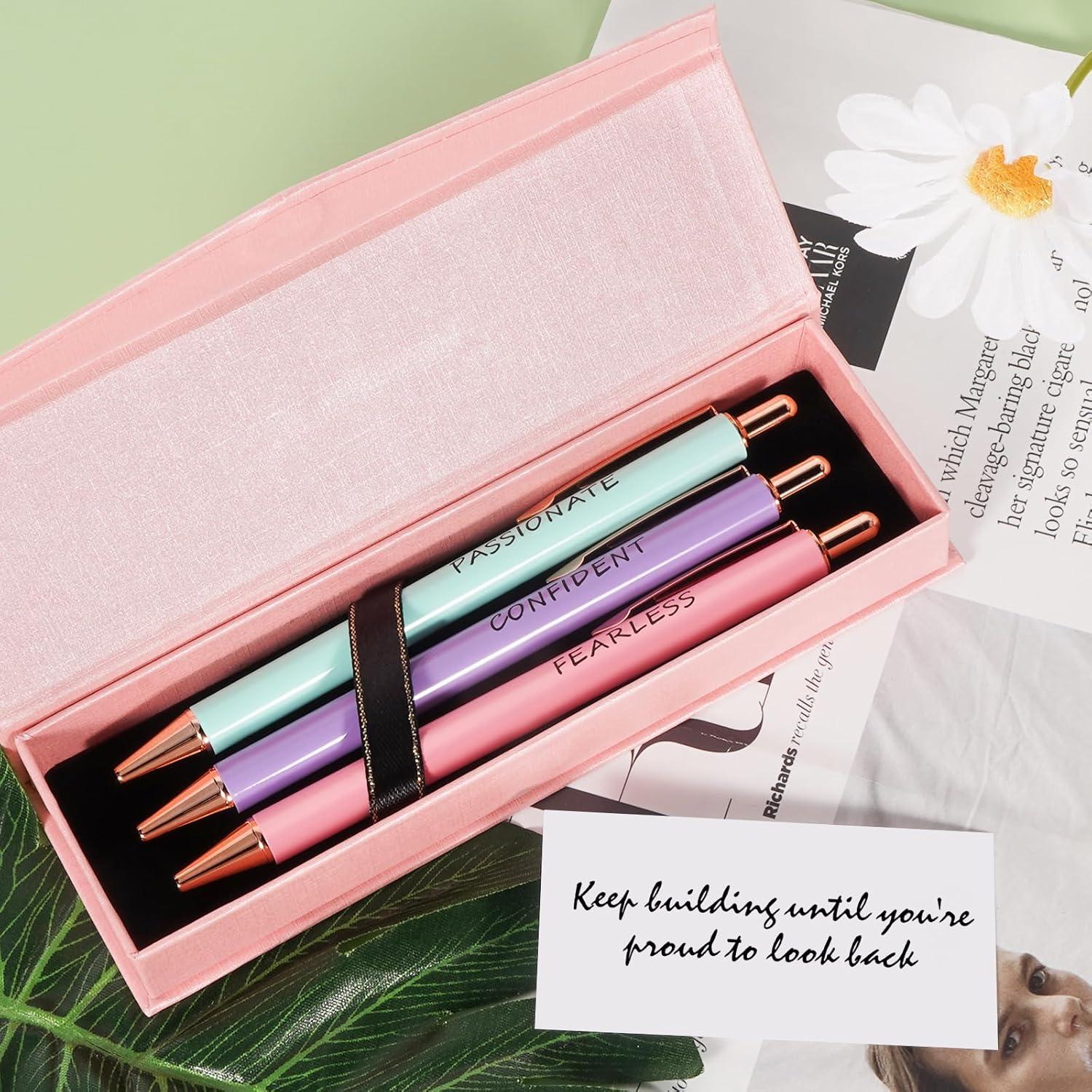 Conjunto de Bolígrafos Elegantes WY WENYUAN - Tinta Negra, 3 Unidades