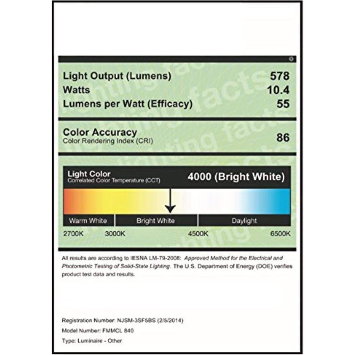 Luz de Techo LED Lithonia 10W 575LM Sensor Movimiento 4000K