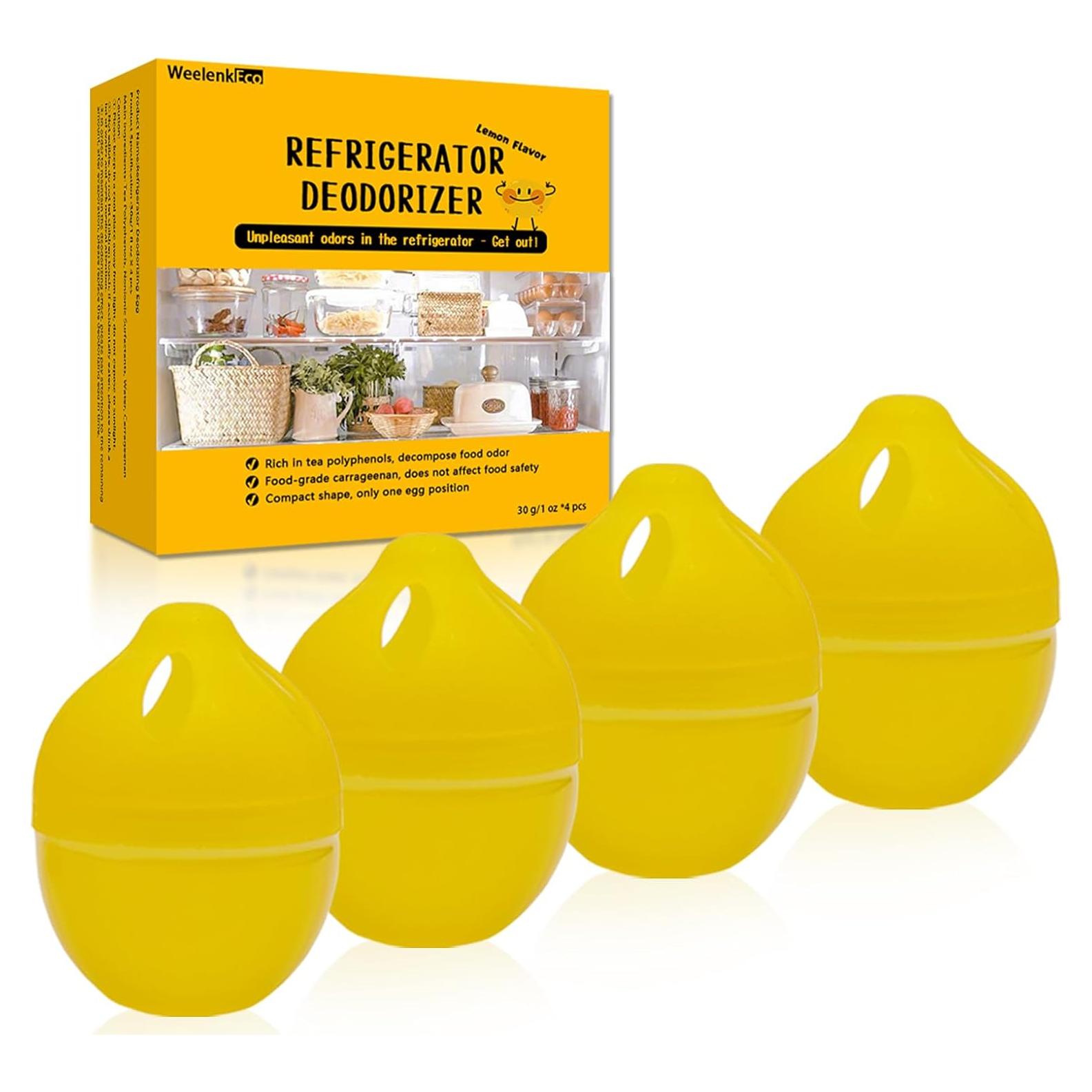 Desodorante de Refrigerador WeelenkEco Gel Natural 4 Pcs Limón