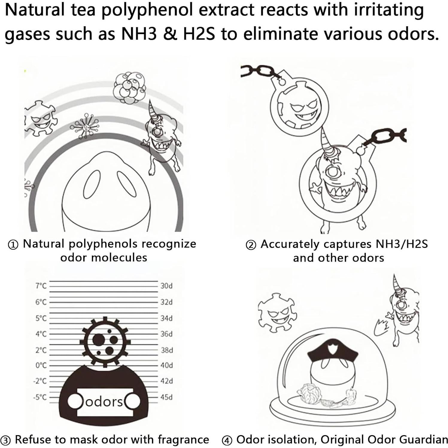 Desodorante de Refrigerador WeelenkEco Gel Natural 4 Pcs Limón