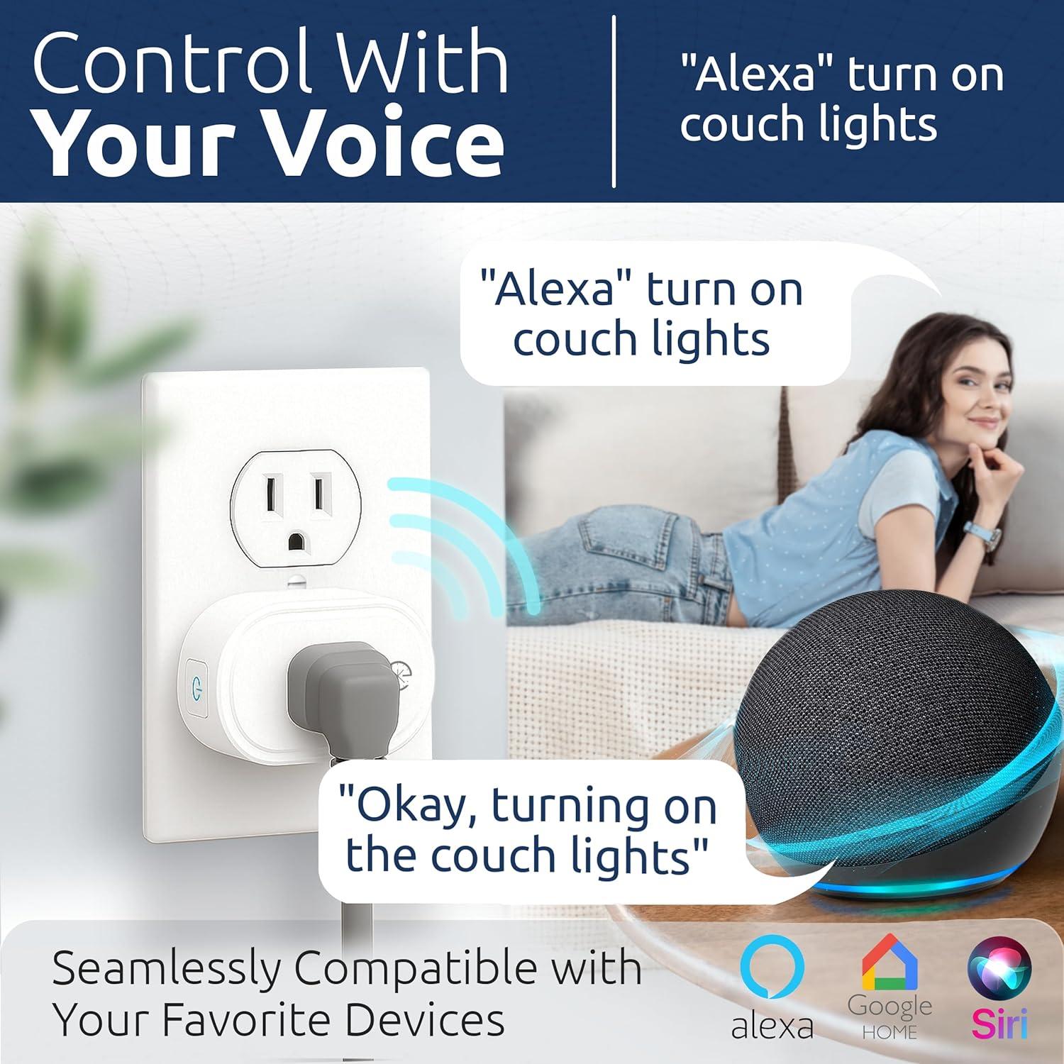 Smart Plug eKyro Monitoreo de Energía 15A 1800W WiFi