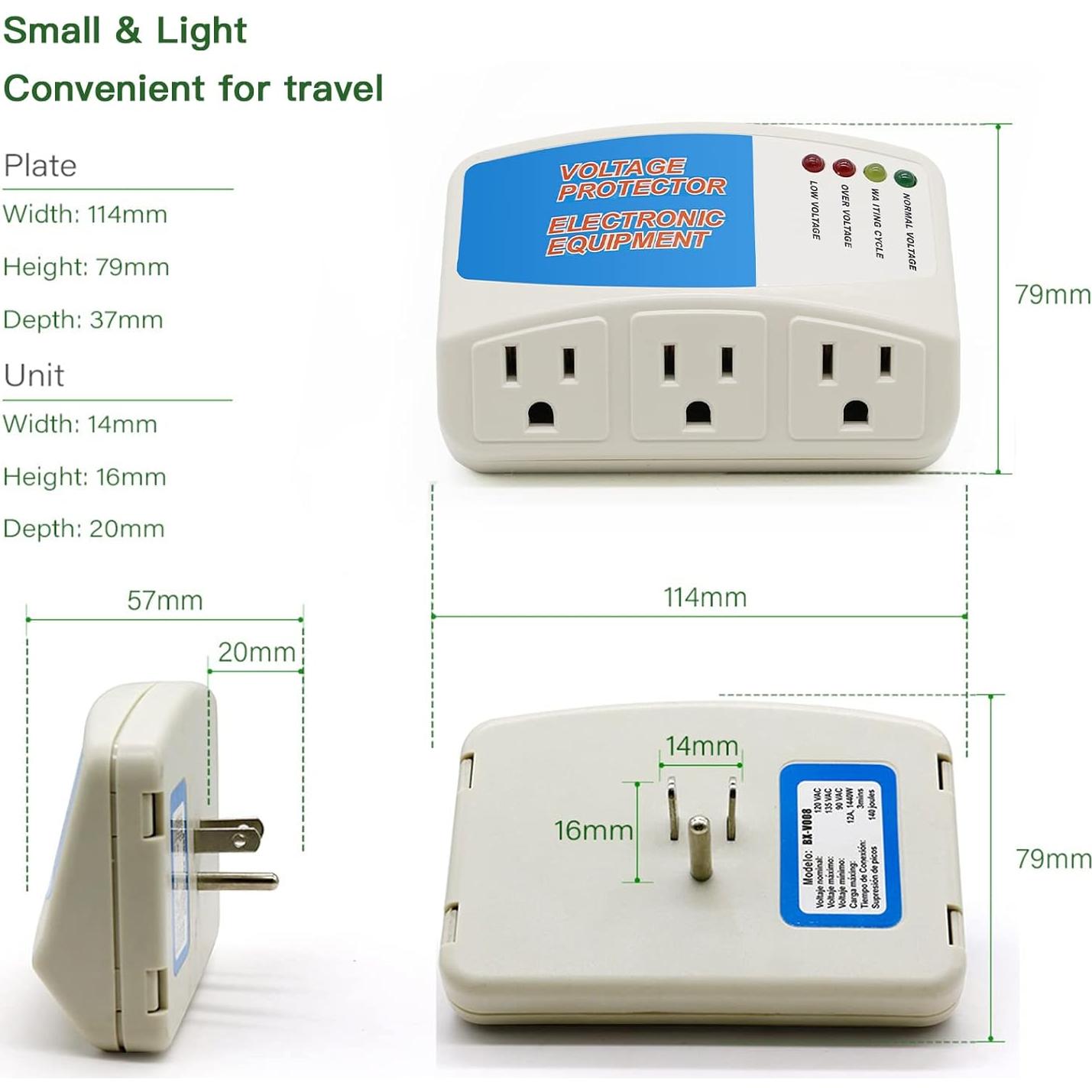 Protector de Sobretensión BSEED 3 Salidas 1875W 120V