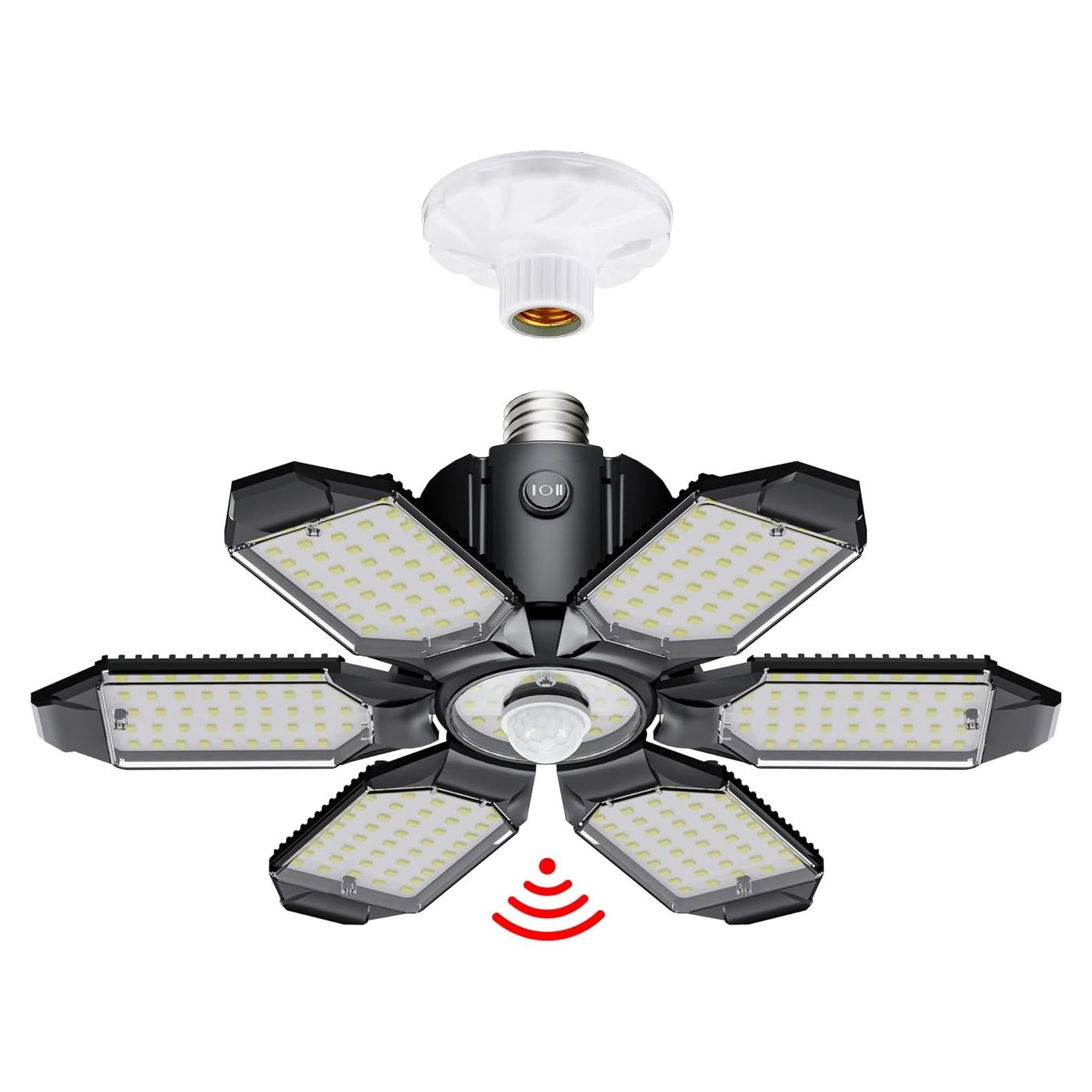 Luz de Garaje LED Hinersound Y6 con Sensor de Movimiento 200W 20000LM