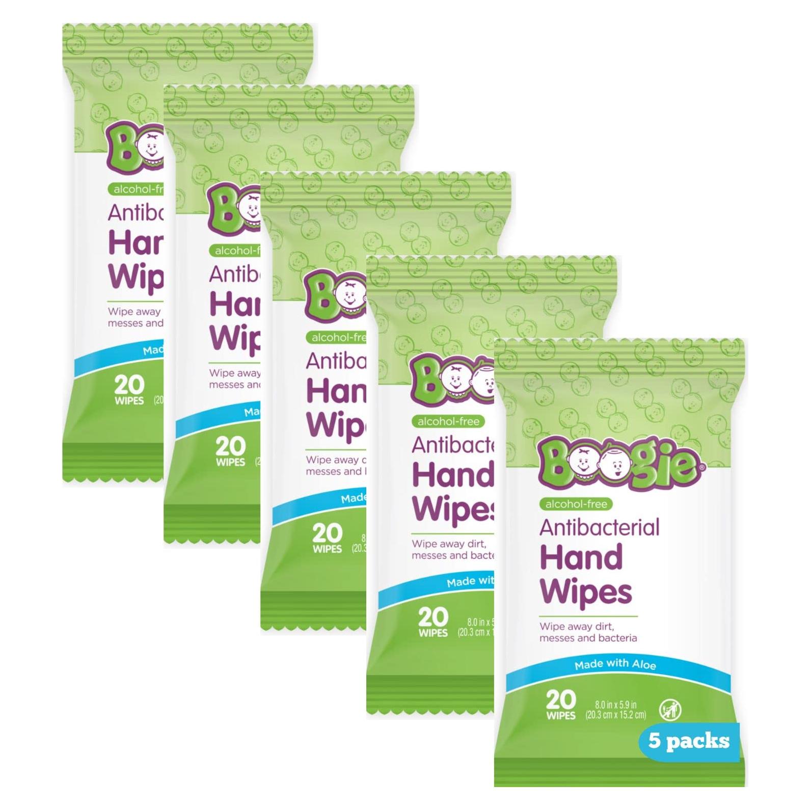 Toallitas Antibacteriales Boogie - 100 Toallitas Hipoalergénicas