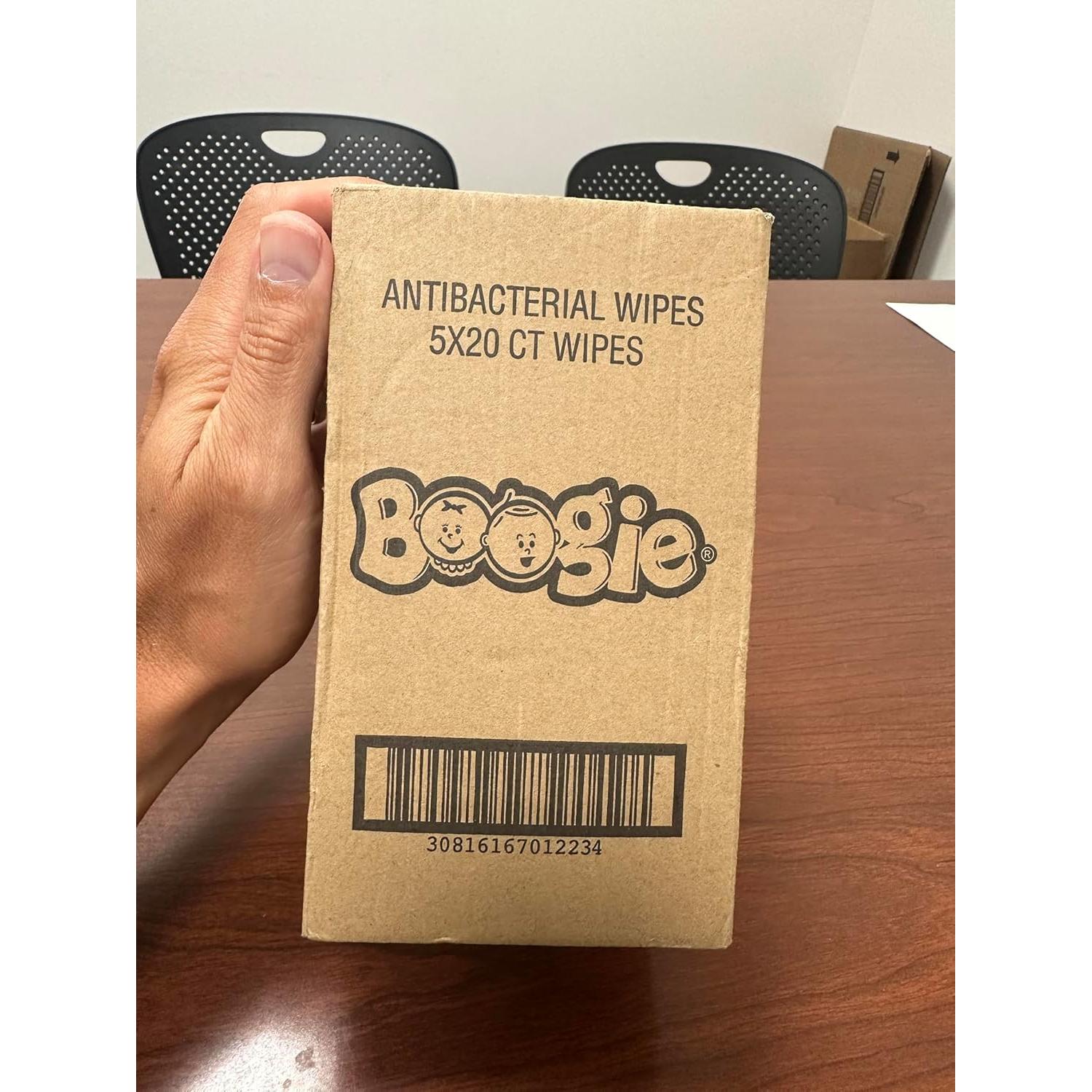 Toallitas Antibacteriales Boogie - 100 Toallitas Hipoalergénicas