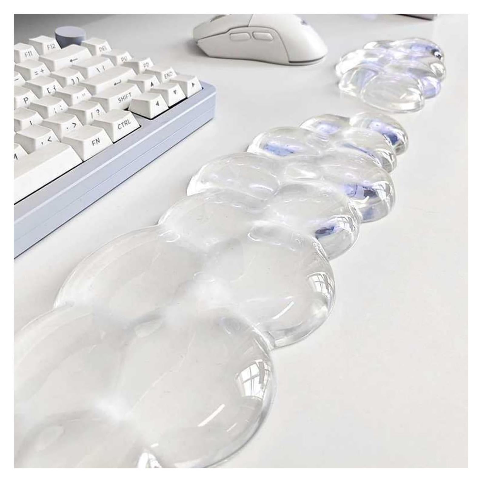 Alfombrilla de Mouse y Reposamuñecas Ergonómico ASZQVD Nube Clara