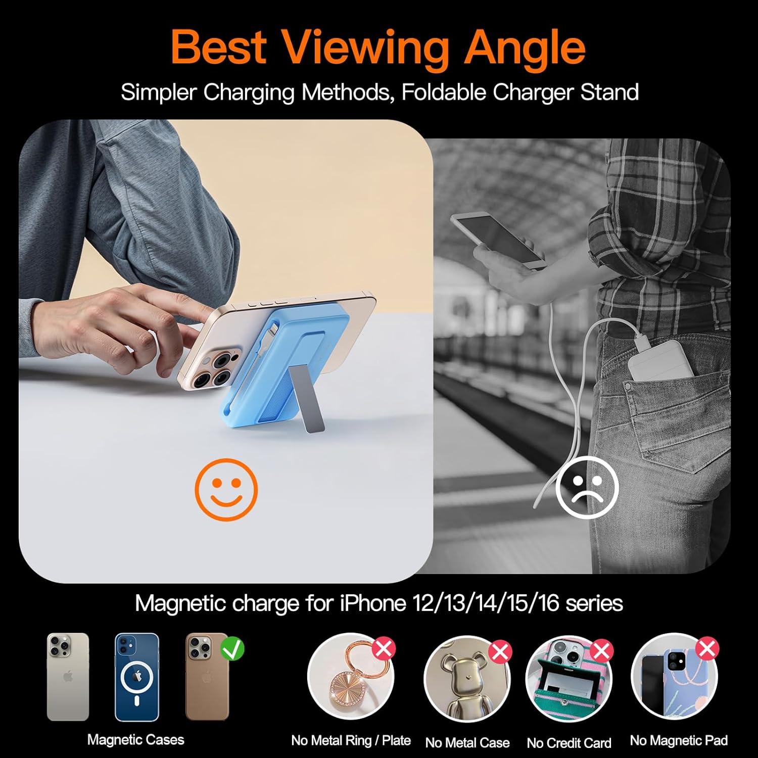 Cargador Portátil Magnético 16800mAh LYAOAO con Pantalla LED