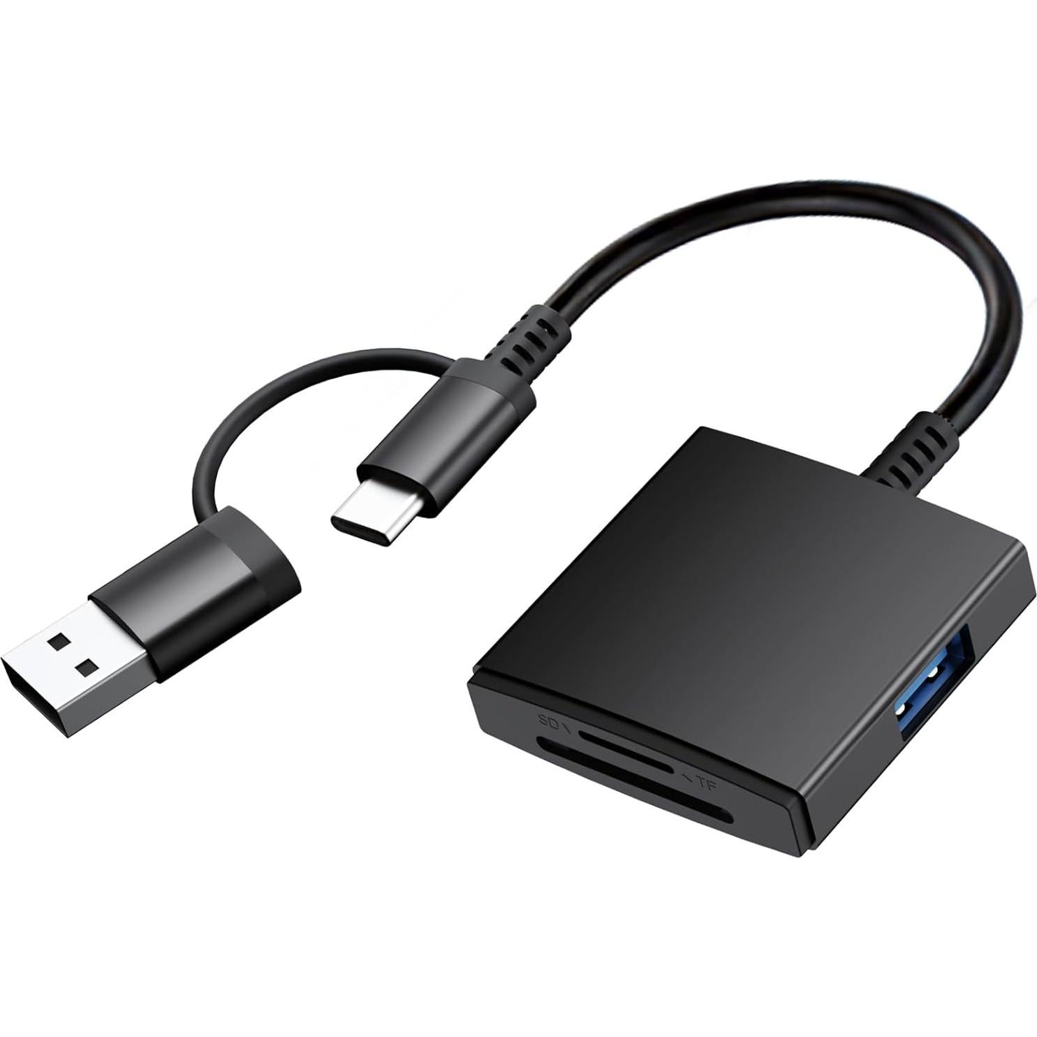 Lector de Tarjetas SD USB A y C Denlane - Adaptador 5 en 1