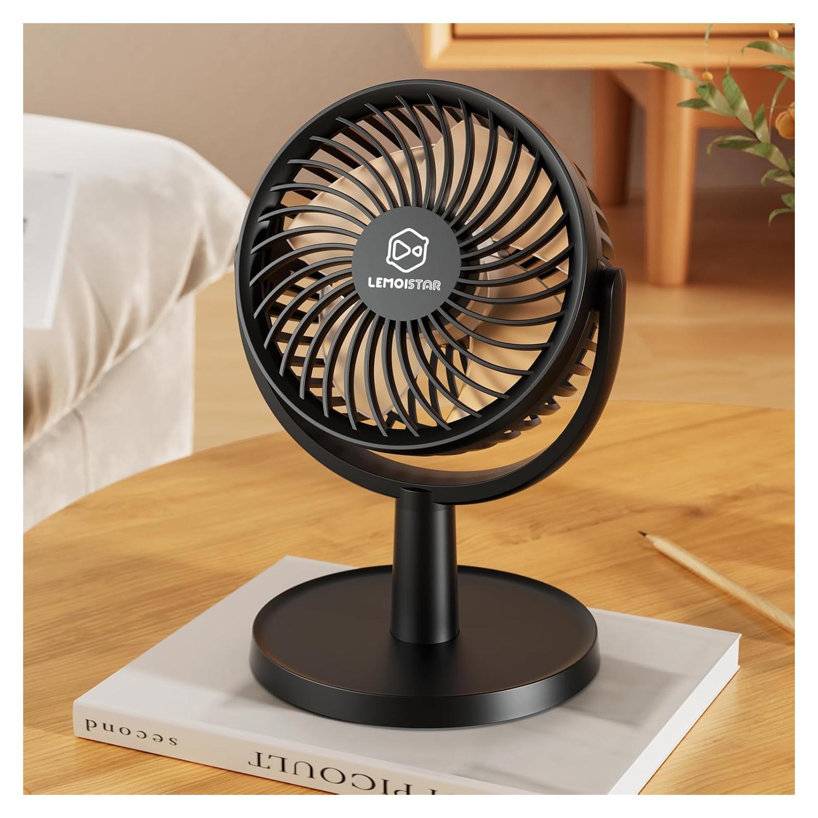 Ventilador de Escritorio Shinebella 10 cm 4 Velocidades USB Silencioso