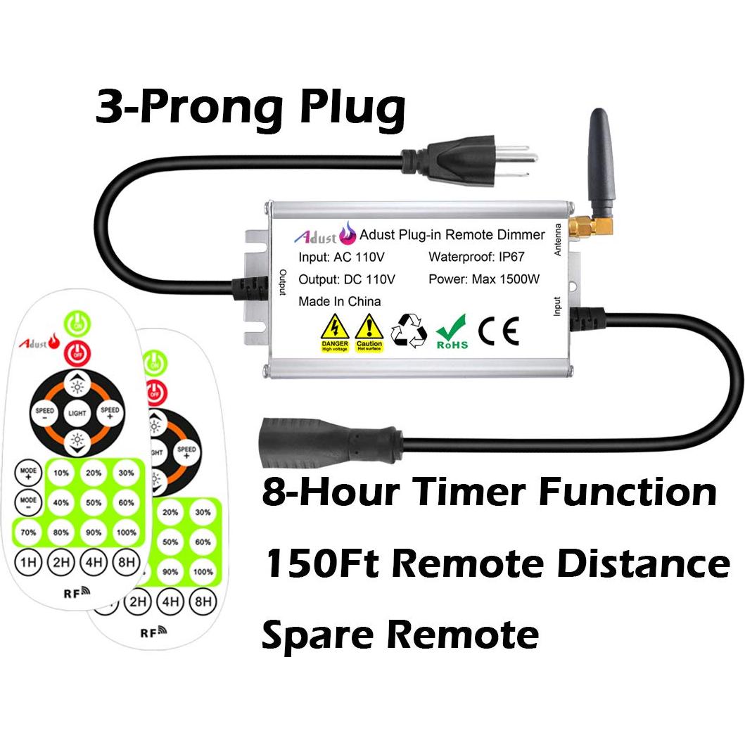Atenuador Inalámbrico Exterior Adust 1500W IP67 con Temporizador