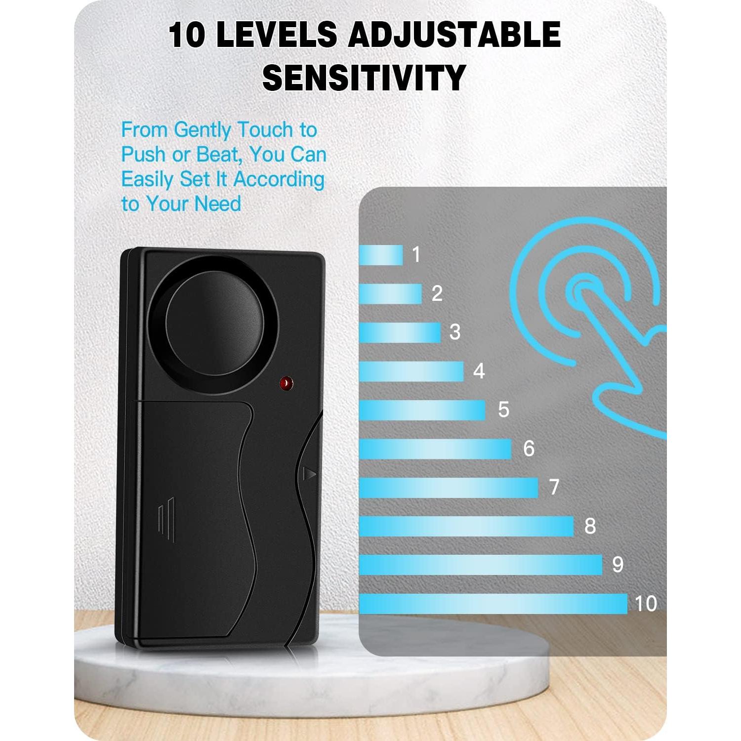 Alarma de Vibración Inalámbrica Wsdcam 110dB con Control Remoto