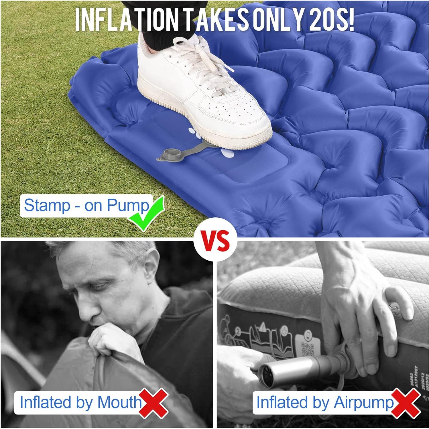 Colchoneta Inflable MOXILS DM-SLP02 Azul 190x63 cm