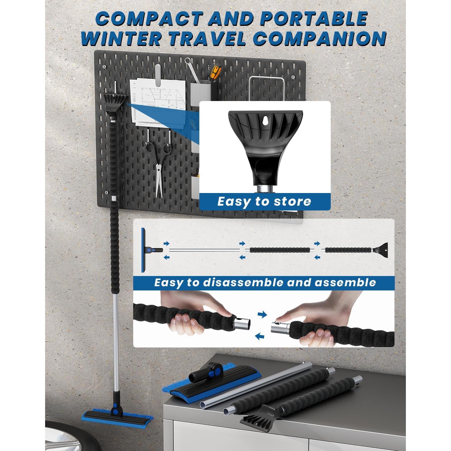 Raspador de Hielo Extra Largo helloleiboo 141.5 cm Azul