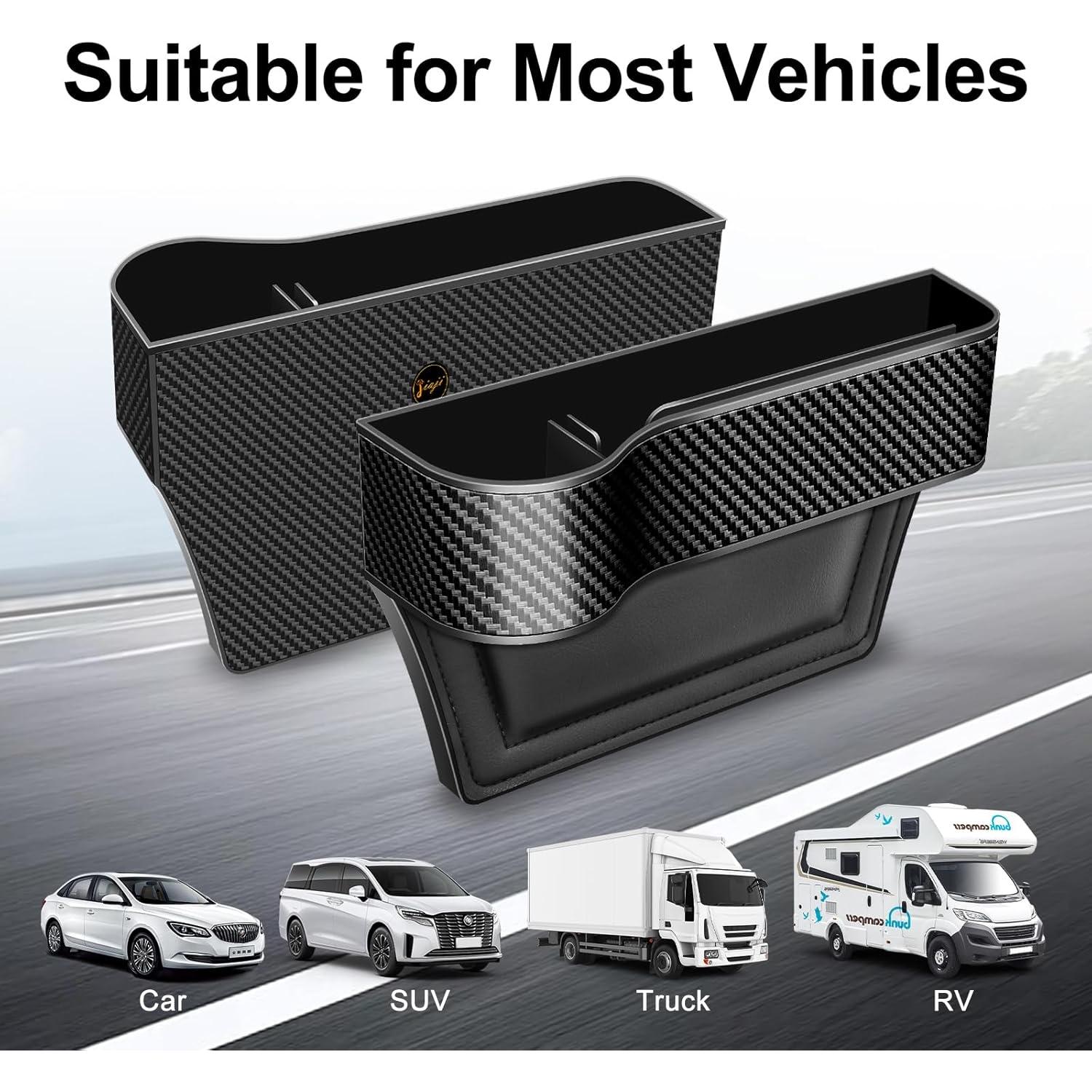 Organizador de Relleno de Espacio entre Asientos LEYACS Negro