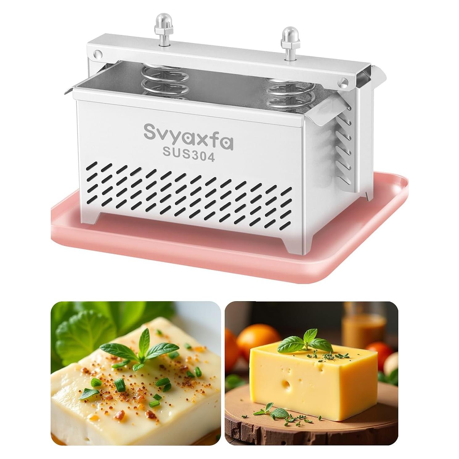 Prensa de Tofu Svyaxfa Acero Inoxidable 304 Apta para Lavavajillas