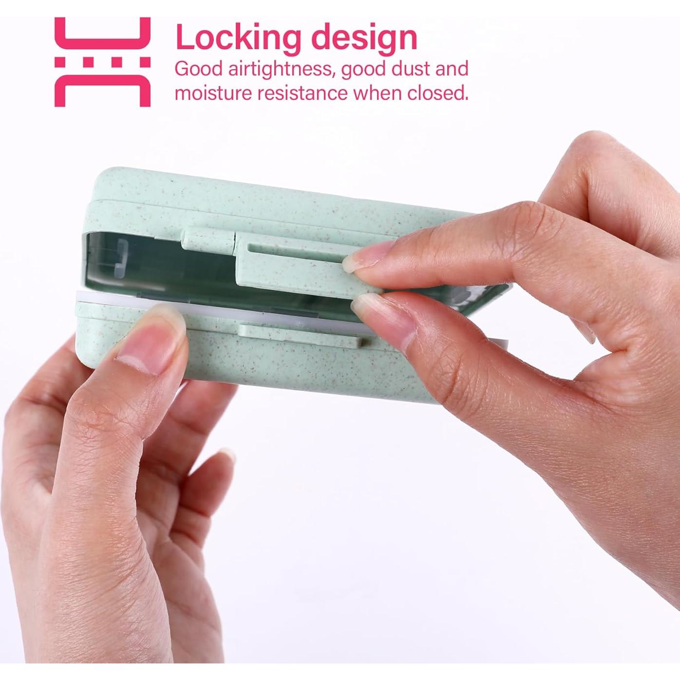 Organizador de Pastillas BUKACHE 9 Compartimentos Marrón