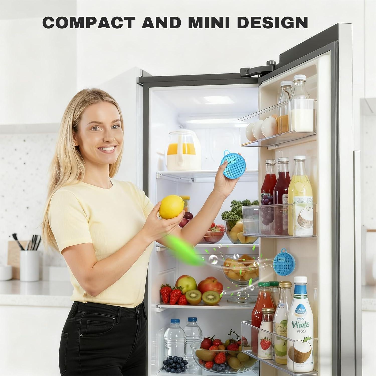 Desodorante de Nevera Gyrivav Recargable Azul - Eliminador de Olores