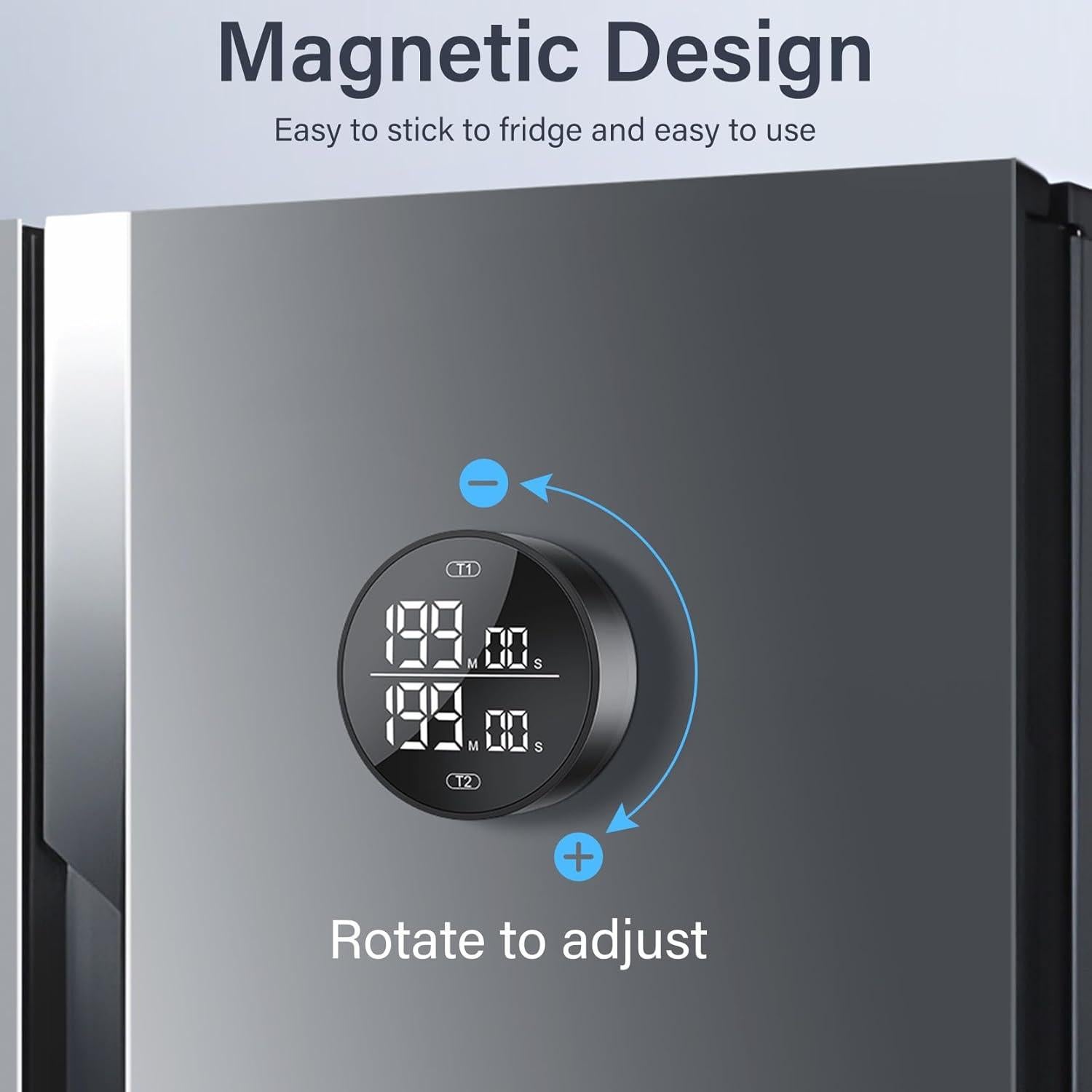 Temporizador Digital Doble HAUKINIX DK1010A Cocina 199 Min