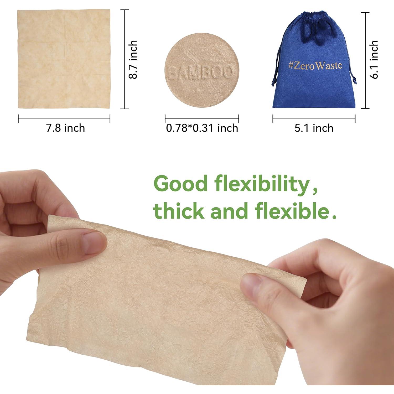 Toallas Comprimidas de Bambú MORGIANA - Paquete de 100 Unidades