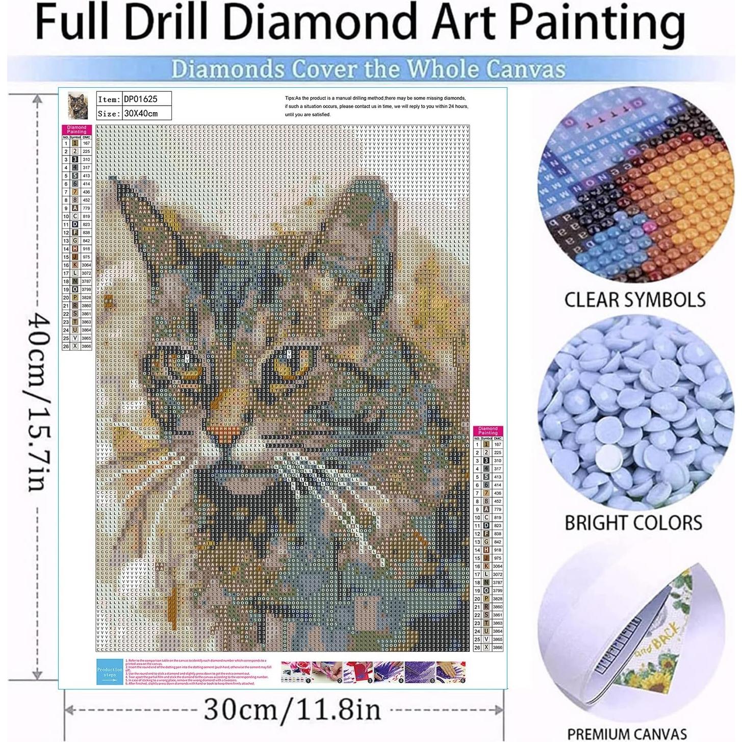 Kit de Pintura de Diamante GemZono Tanuki 30x40 cm para Adultos