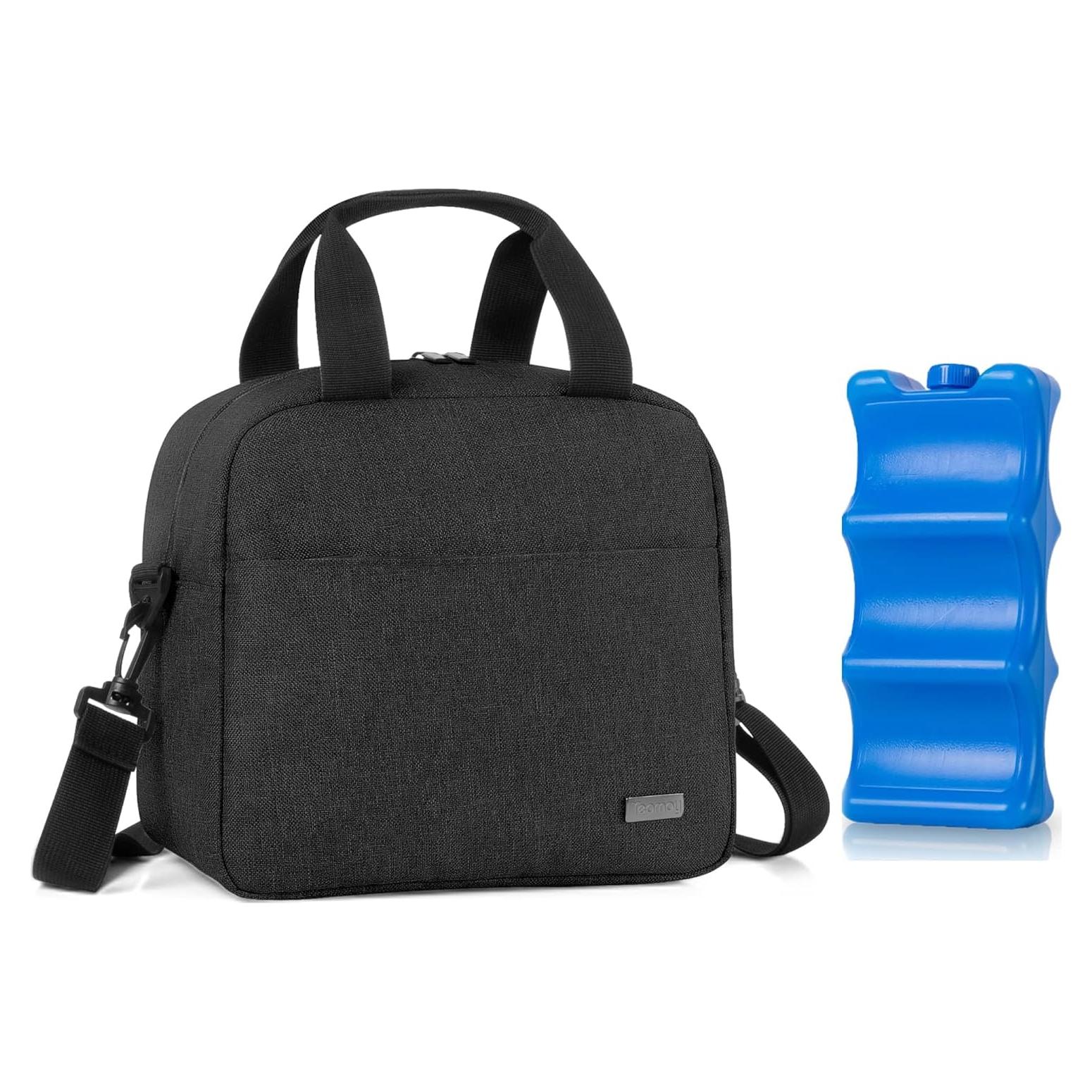 Bolsa Enfriadora de Leche Materna Teamoy Negra para 6 Biberones