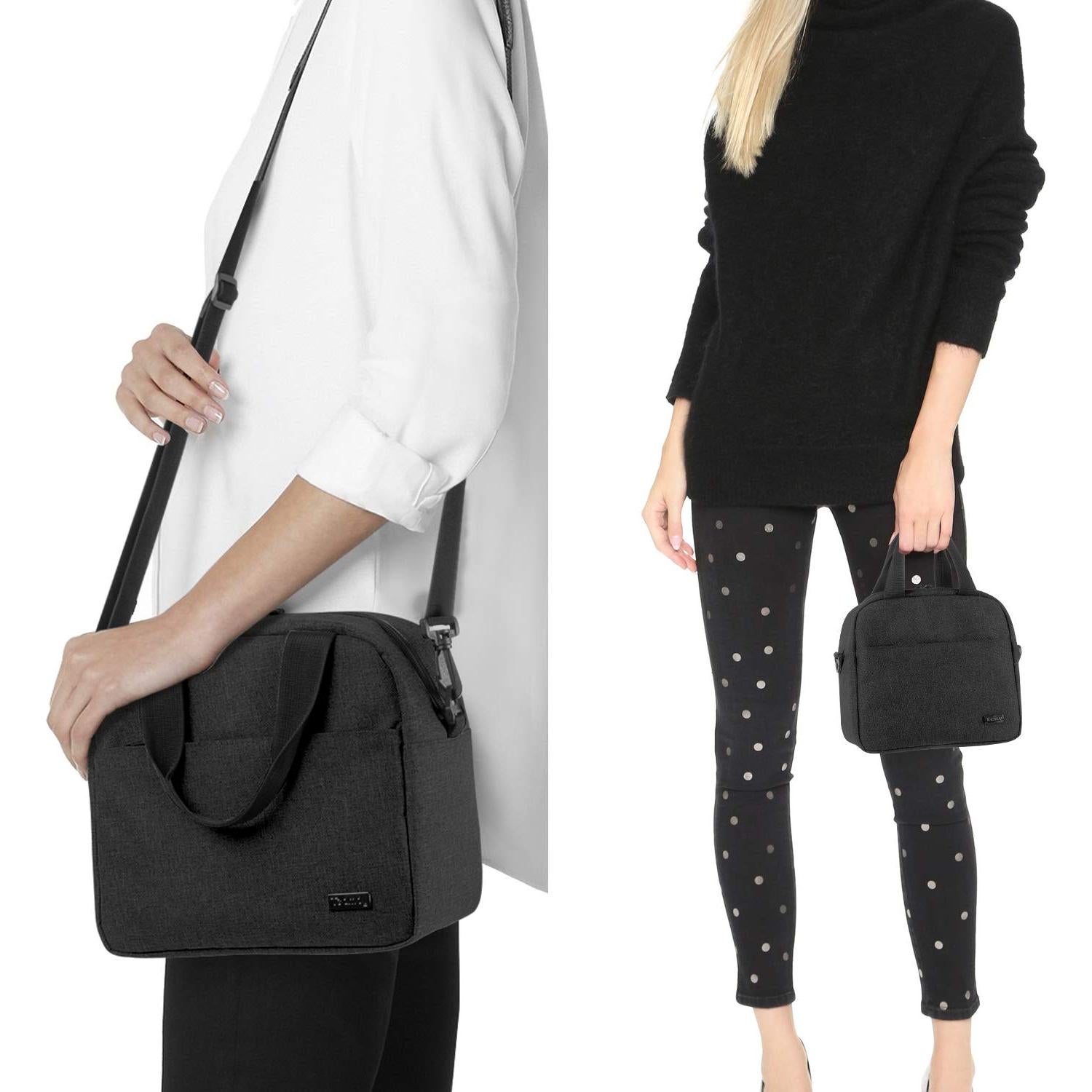 Bolsa Enfriadora de Leche Materna Teamoy Negra para 6 Biberones