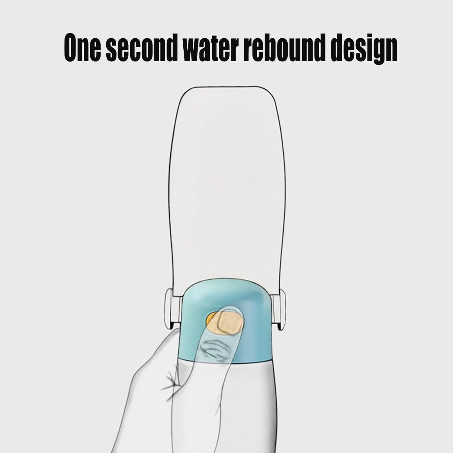 Botella de Agua para Perros Dustnix 250 ml Plegable a Prueba de Fugas