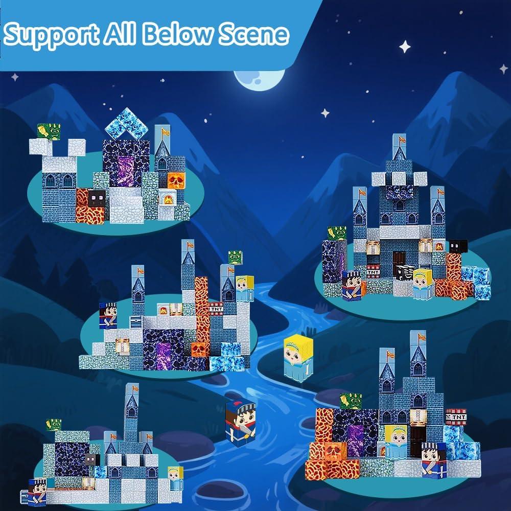 Bloques Magnéticos de Construcción Lolomi 100PCS Educativos STEM