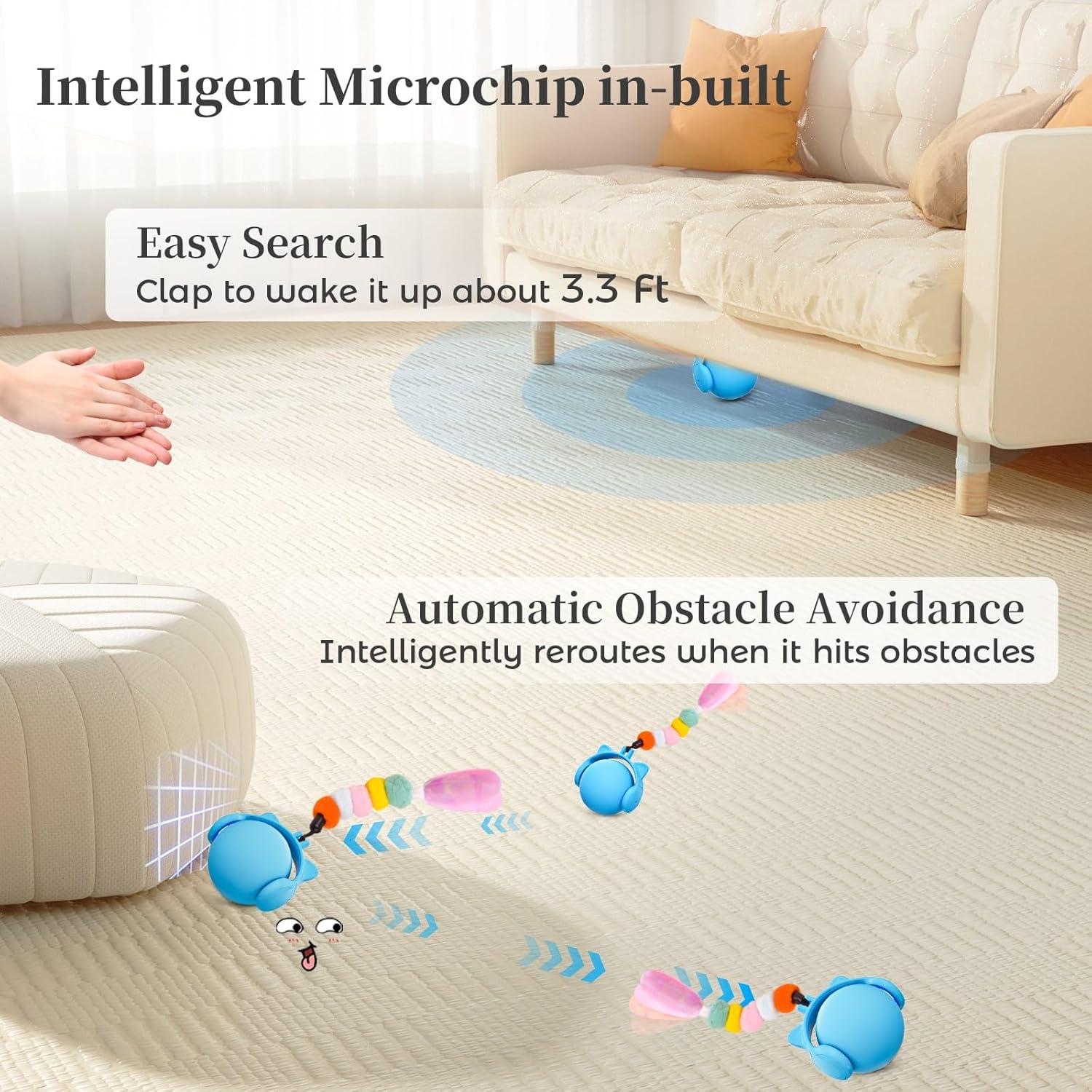 Juguete Interactivo para Gatos ORSDA T93 con Sonido y Temporizador