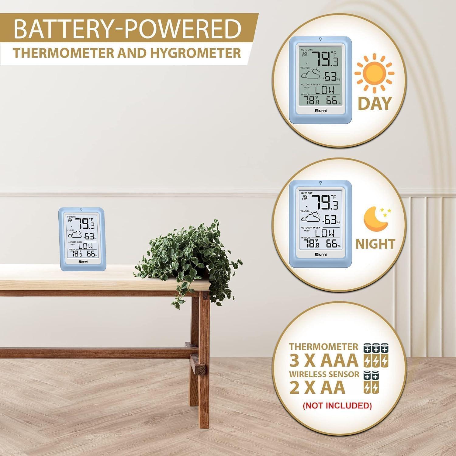 Termómetro Inalámbrico U UNNI UN0581 - Interior y Exterior