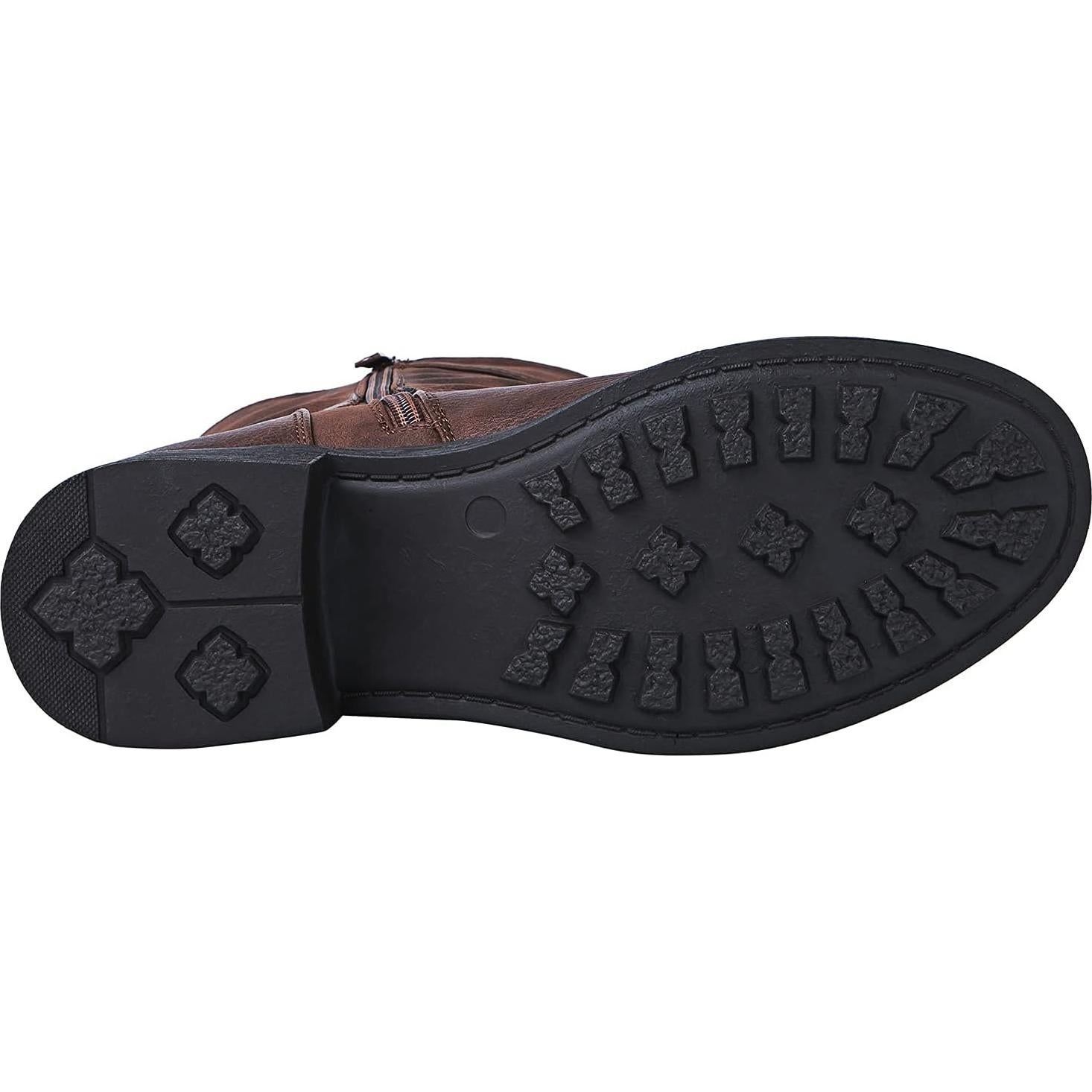 Botas Biker a Media Pantorrilla Globalwin para Mujer - Marrón