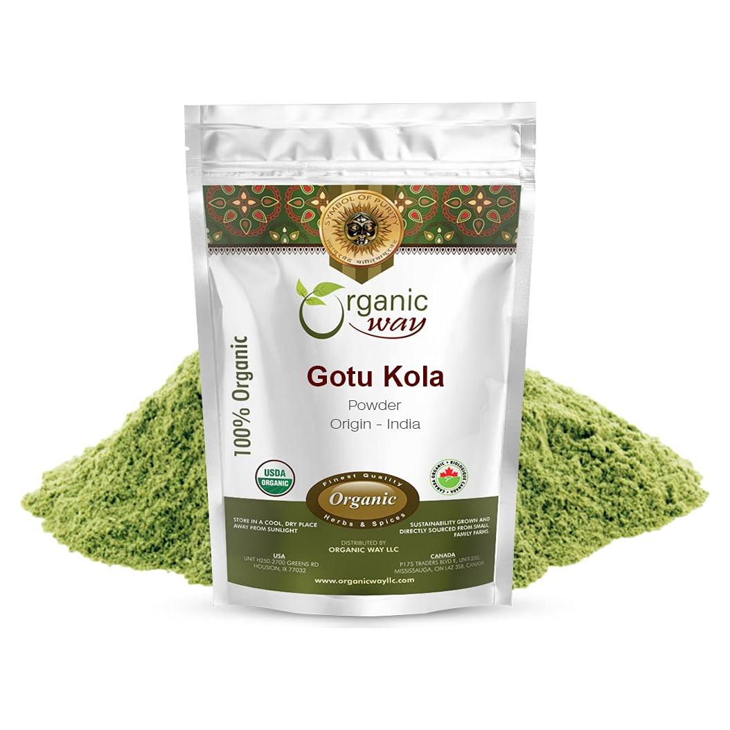 Polvo de Gotu Kola Orgánico 113.4g - Organic Way Vegano