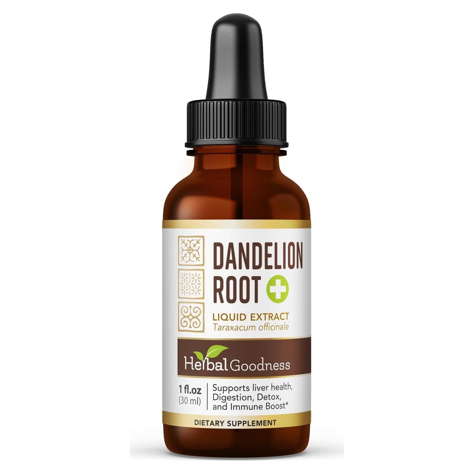Extracto líquido de raíz de diente de león Herbal Goodness 30 ml - Suplemento detoxificante