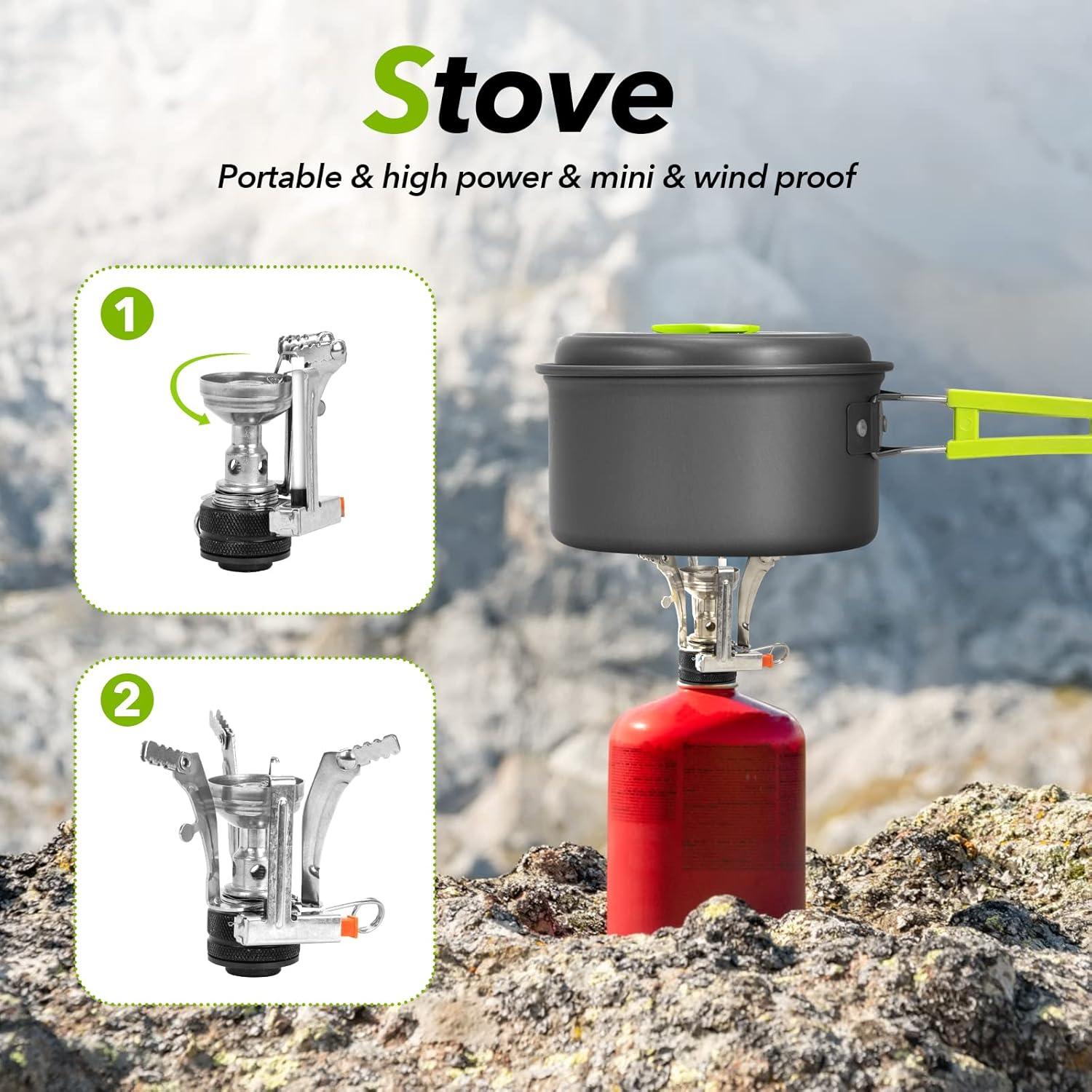 Juego de cocina al aire libre 15 Piezas Rlrueyal Antiadherente