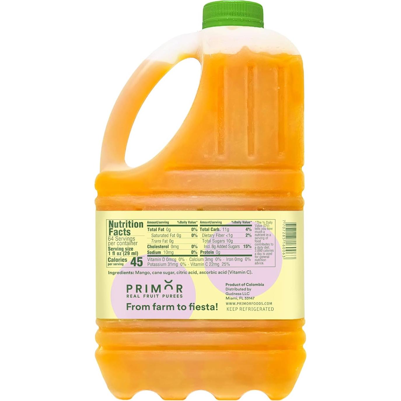 Purés de Fruta Primor Mango 1.89 L - Sabor Auténtico