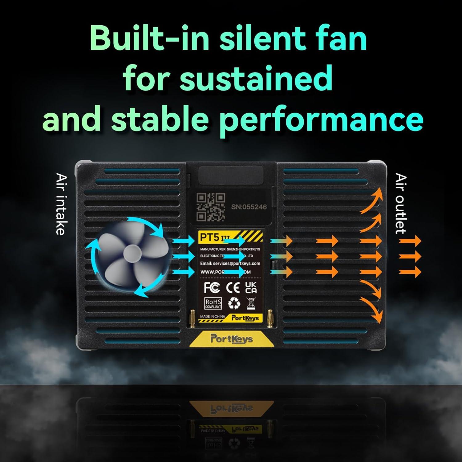 Monitor de Cámara Portkeys PT5 III 5.4" 800nits Full HD