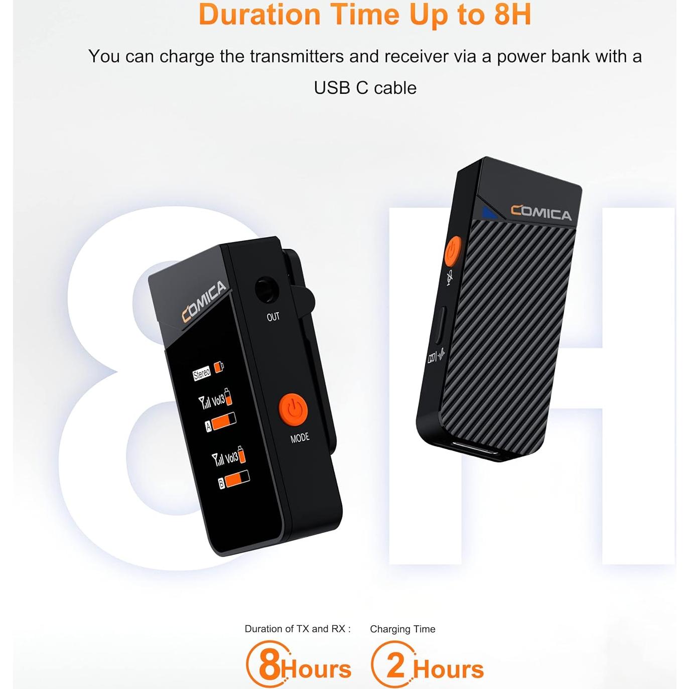 Micrófono Lavalier Inalámbrico COMICA Vimo C1 con Cancelación de Ruido