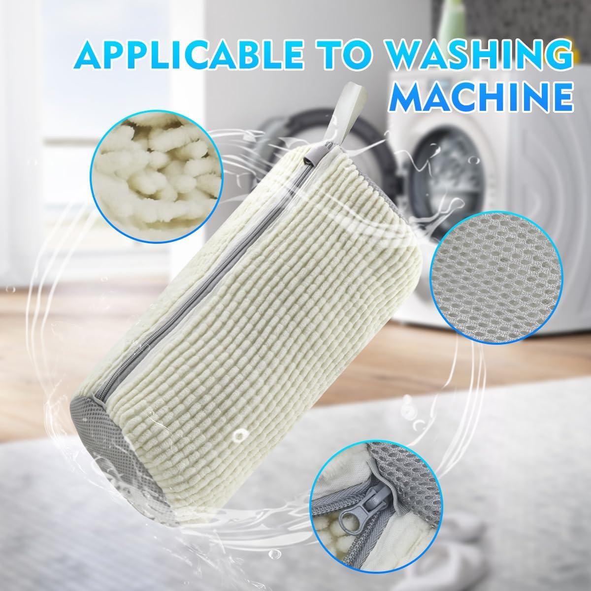 Bolsa de Lavado de Zapatos Reutilizable Genérico 39x19 cm 2 PCS Beige