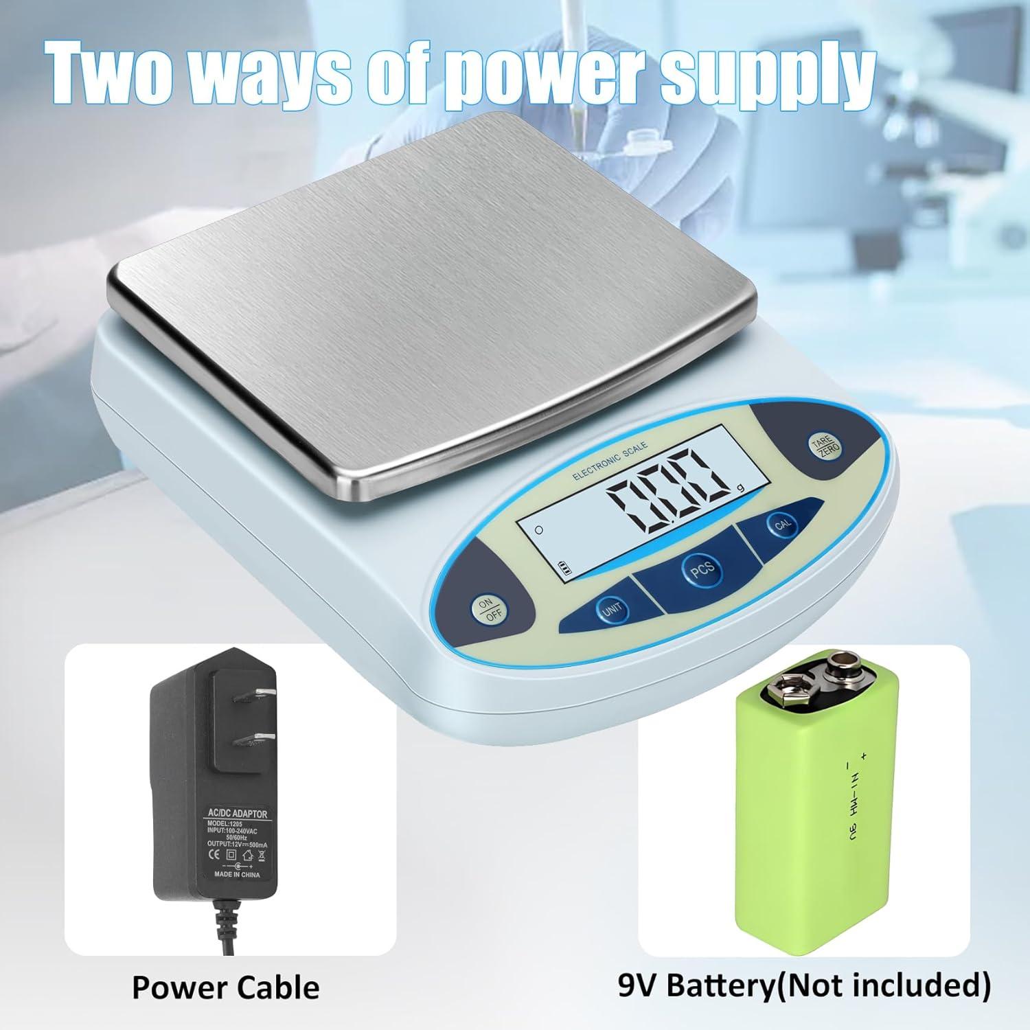 Balanza de Laboratorio Digital Srora 5000g x 0.01g Alta Precisión