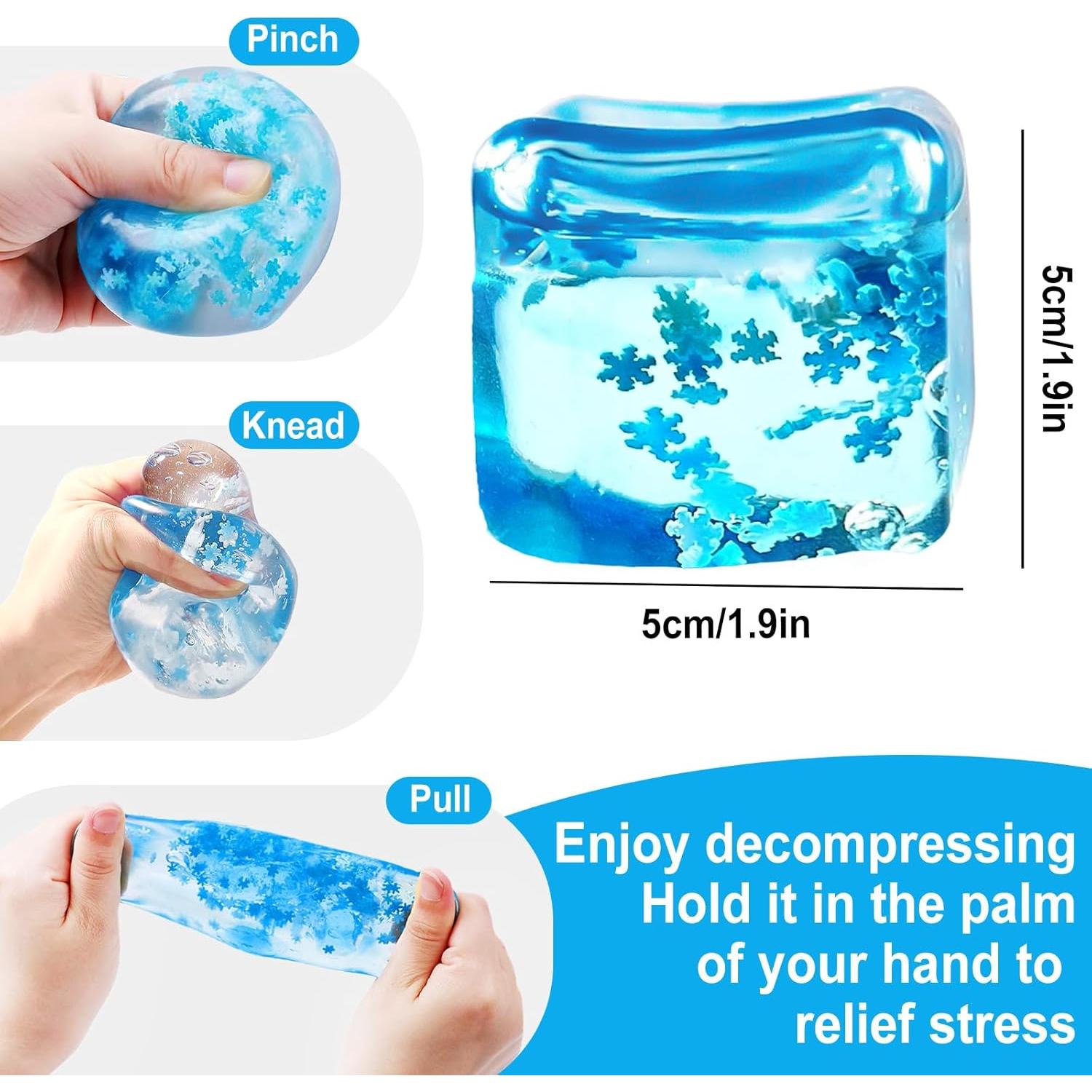 Cubo Antiestrés Rytopt Azul 4.8 cm Juguete Sensorial Compresión