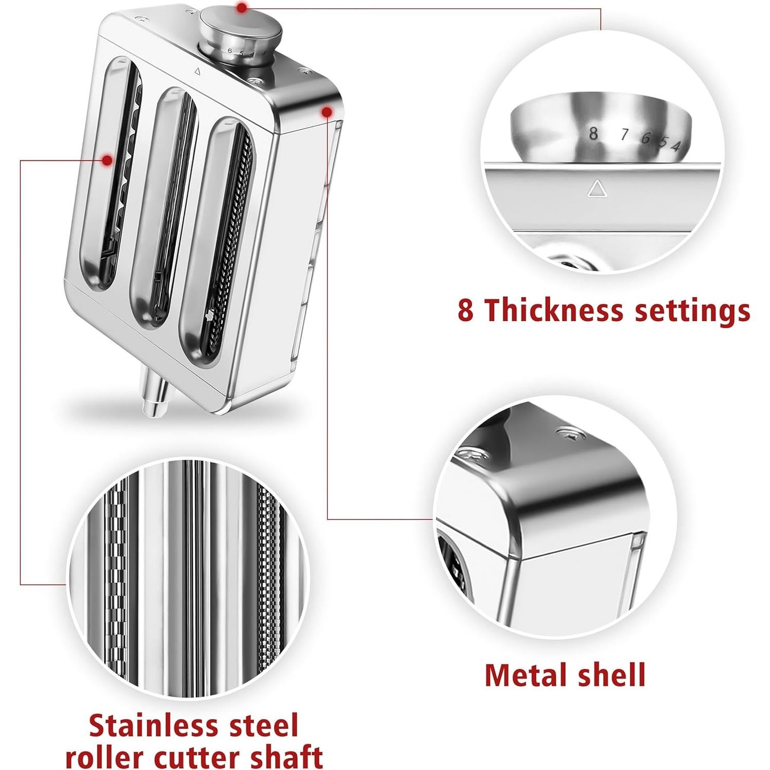 Accesorio de Pasta 3 en 1 COOKRA para Batidoras KitchenAid