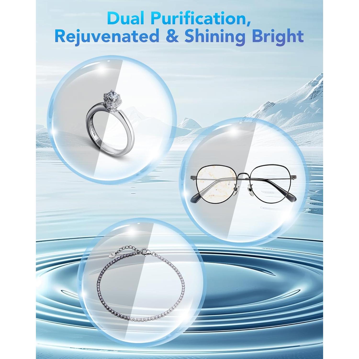 Limpiador Ultrasónico Inteligente Walpreson 650ml Acero Inoxidable